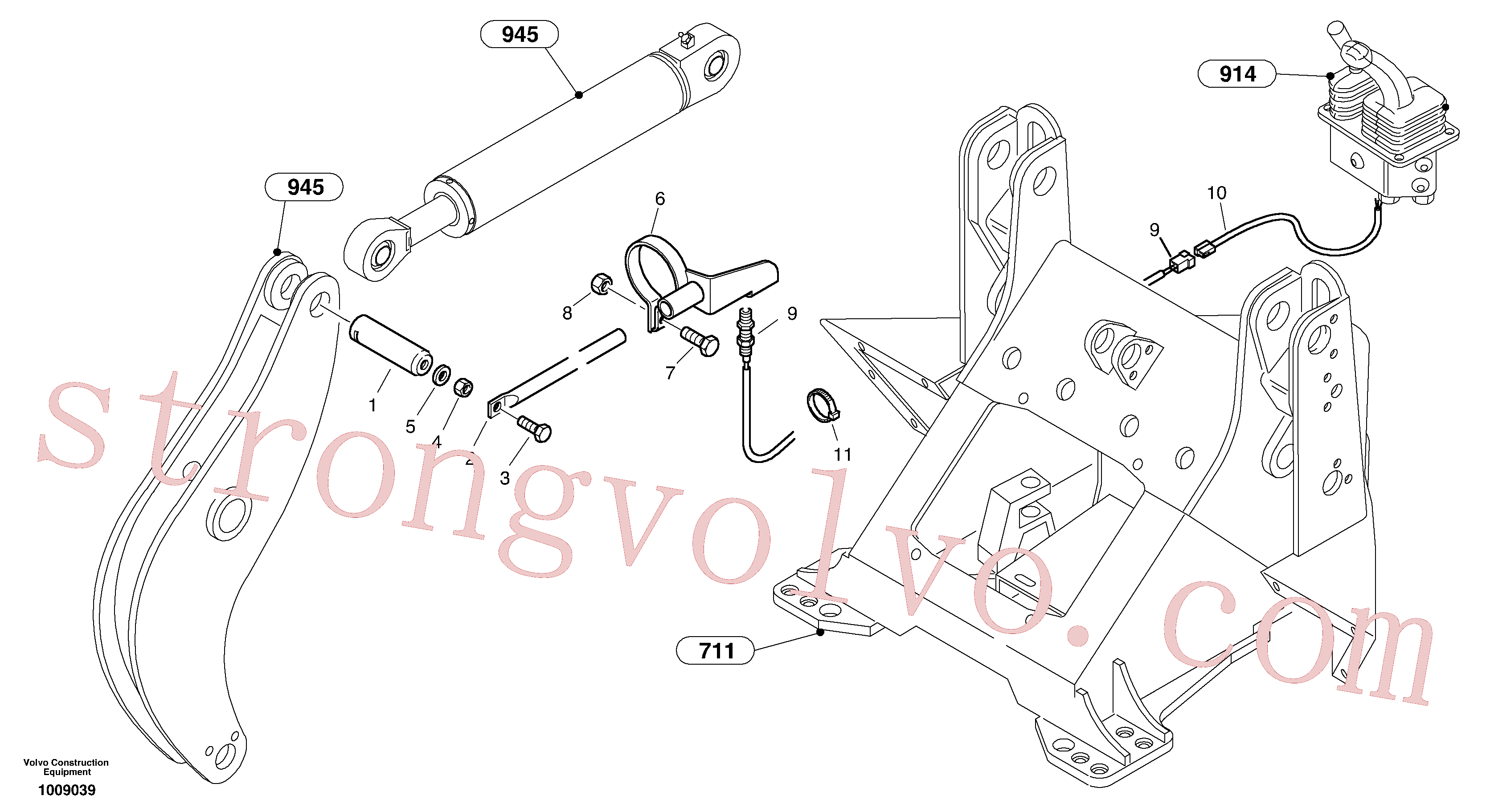 ZM8095900 Volvo Posição de carregamento automática(1009039 Montagem)