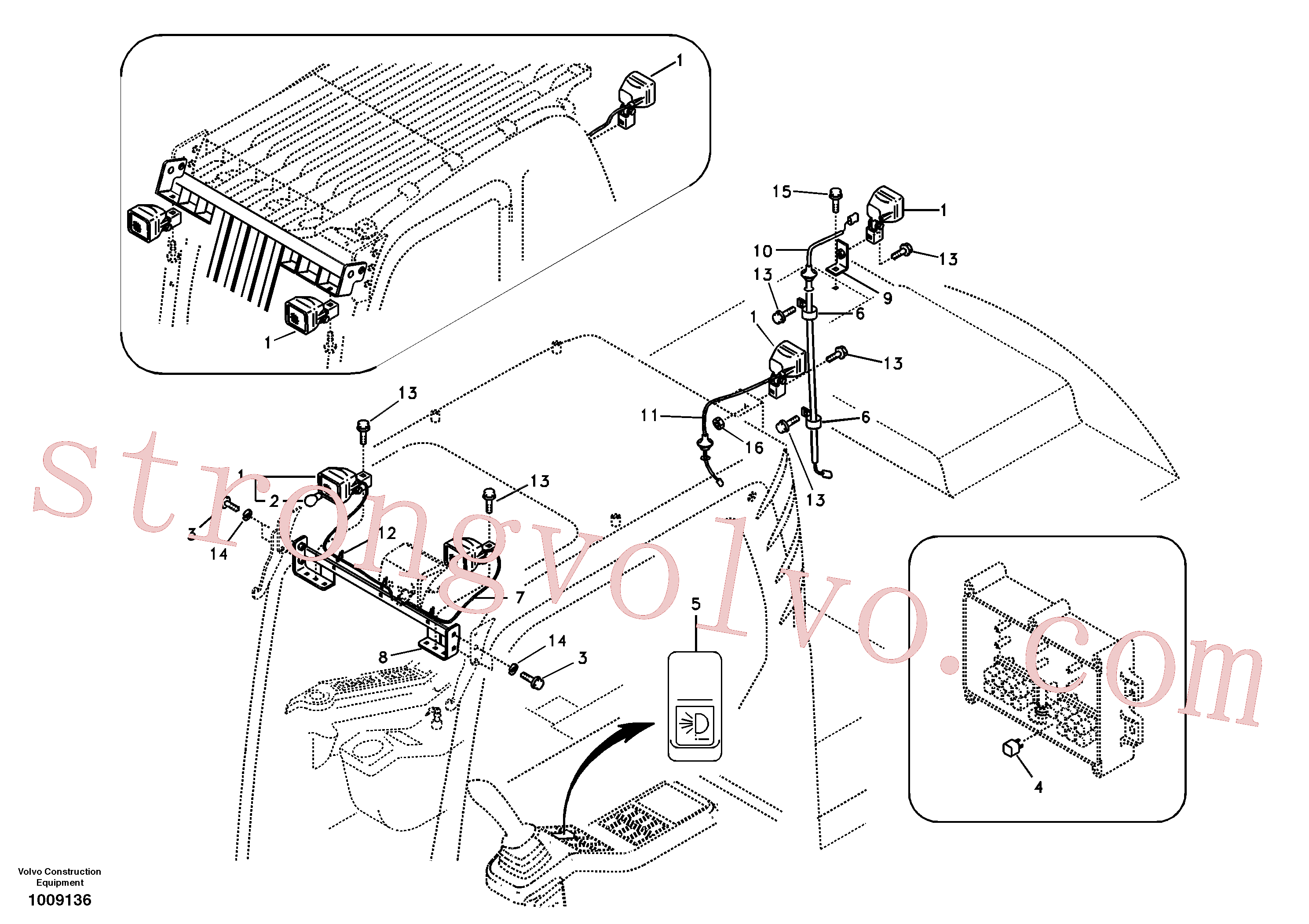 Volvo Acessórios para escavadeira SA9314-02100 Braçadeira Acessórios