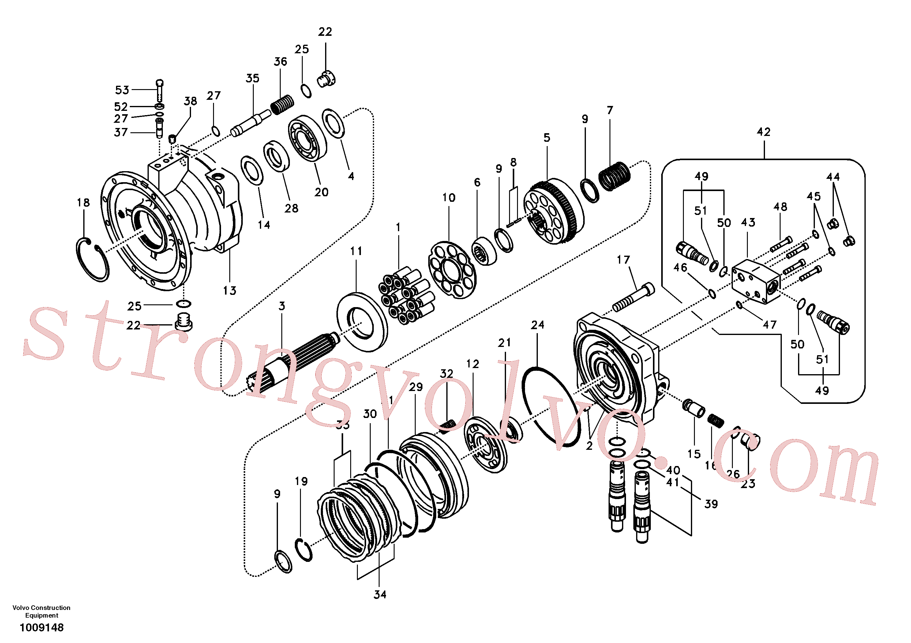 SA8230-13460 Spring Volvo escavadeira