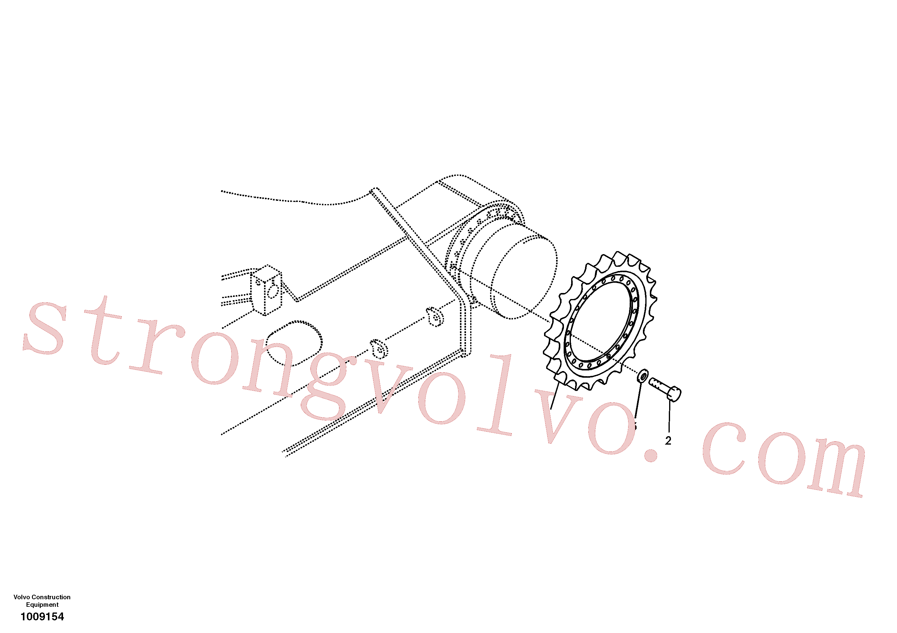VOE990516 Volvo Roda dentada(1009154 Montagem)