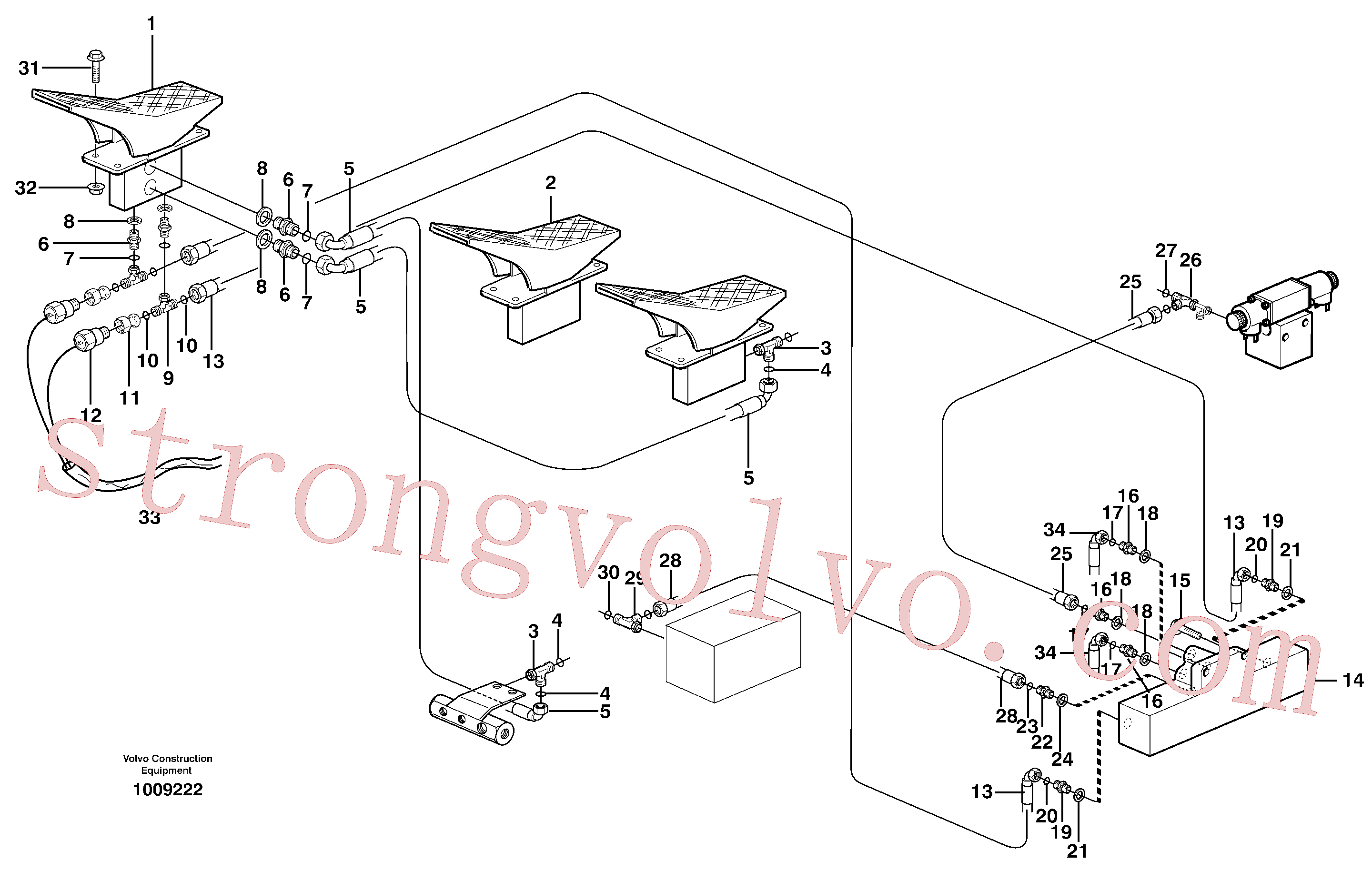 VOE14378760 Mangueira Volvo escavadeira