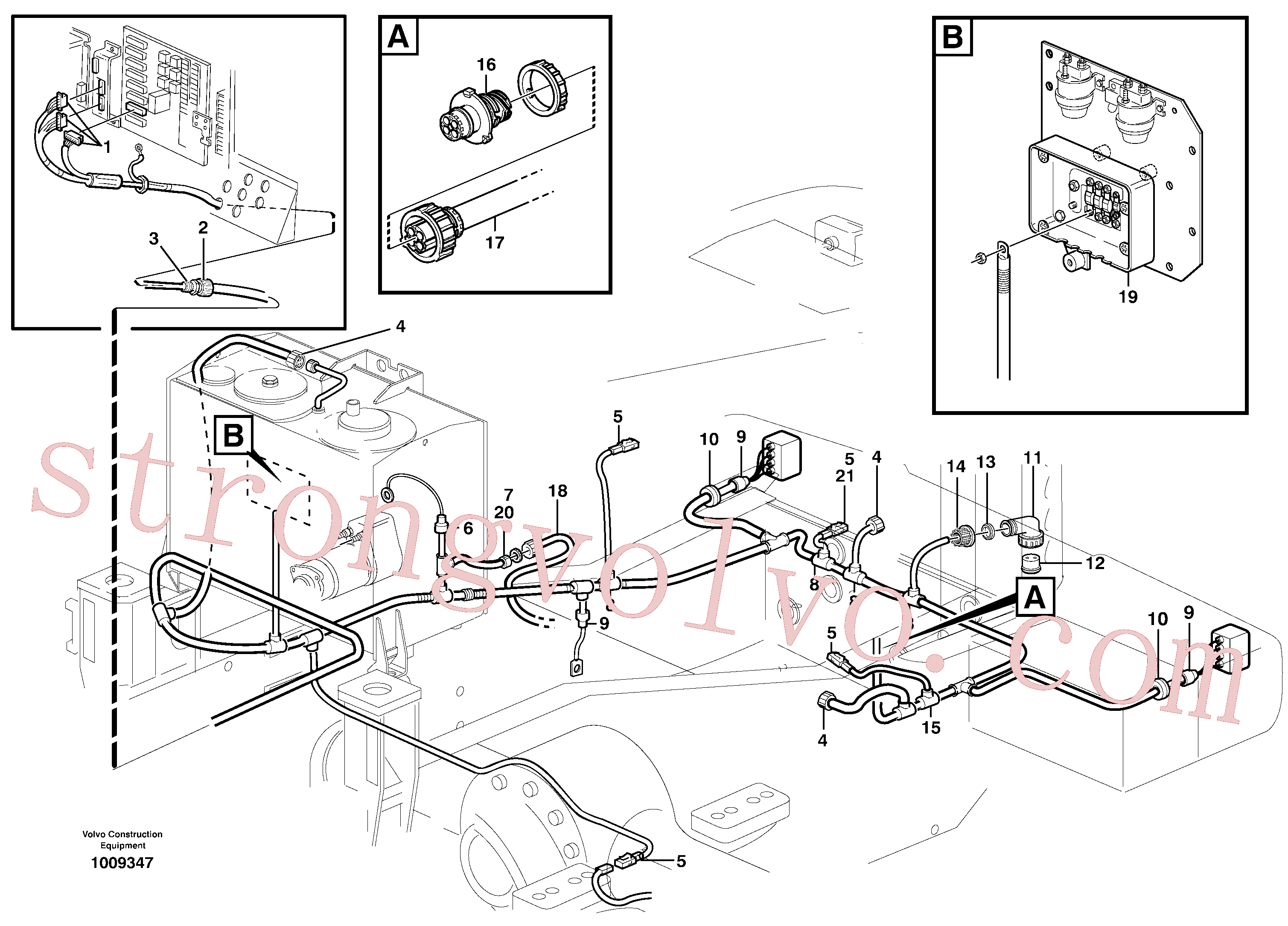 VOE20374157 Volvo Cablagem, traseira(1009347 Montagem)