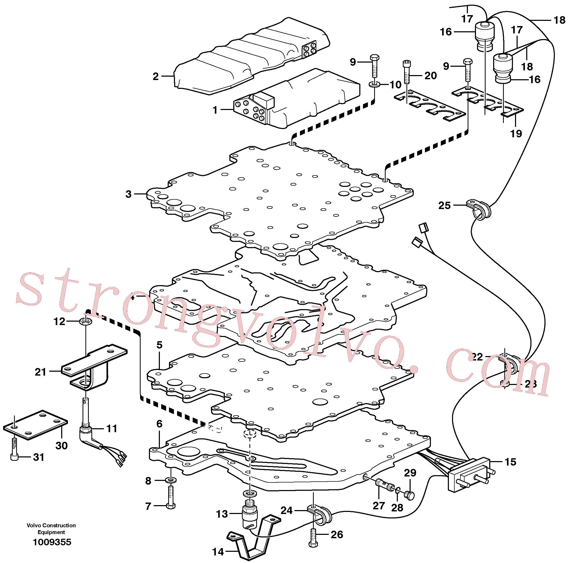 VOE940374 Volvo Sistema de controlo(1009355 Montagem)