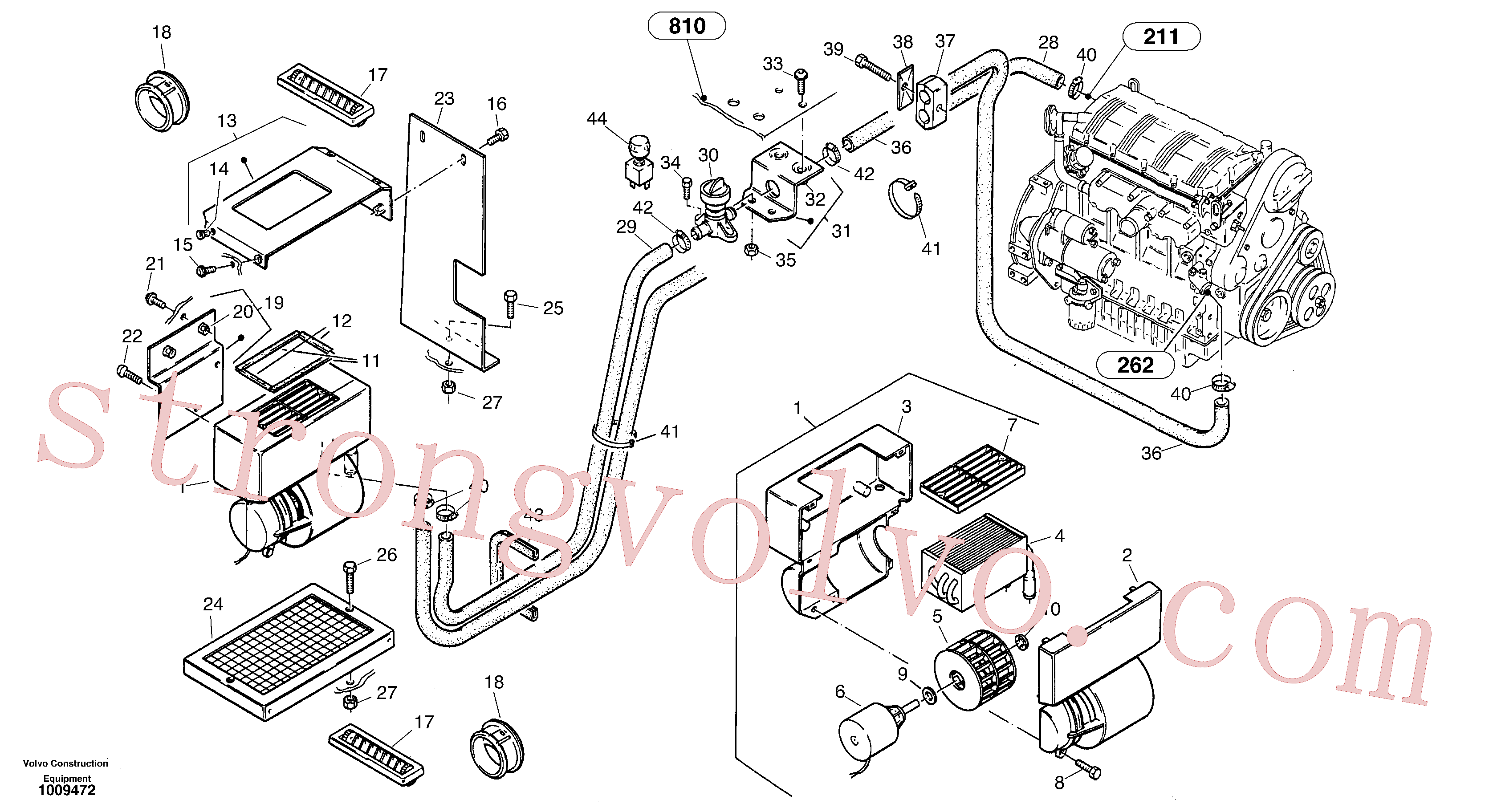ZM2193590 Volvo Aquecedor(1009472 Montagem)