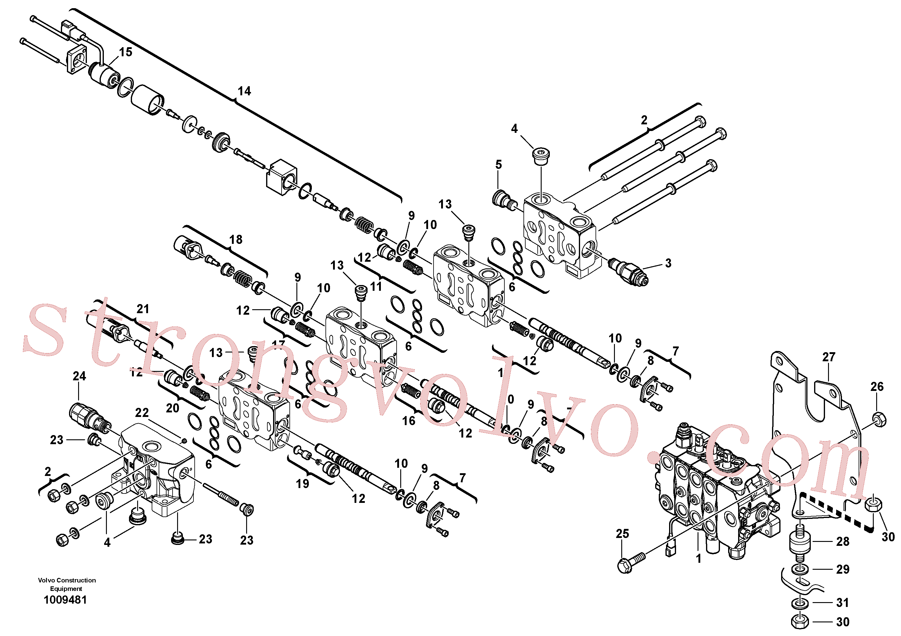 Volvo Montagem VOE11370341 Válvula Acessórios