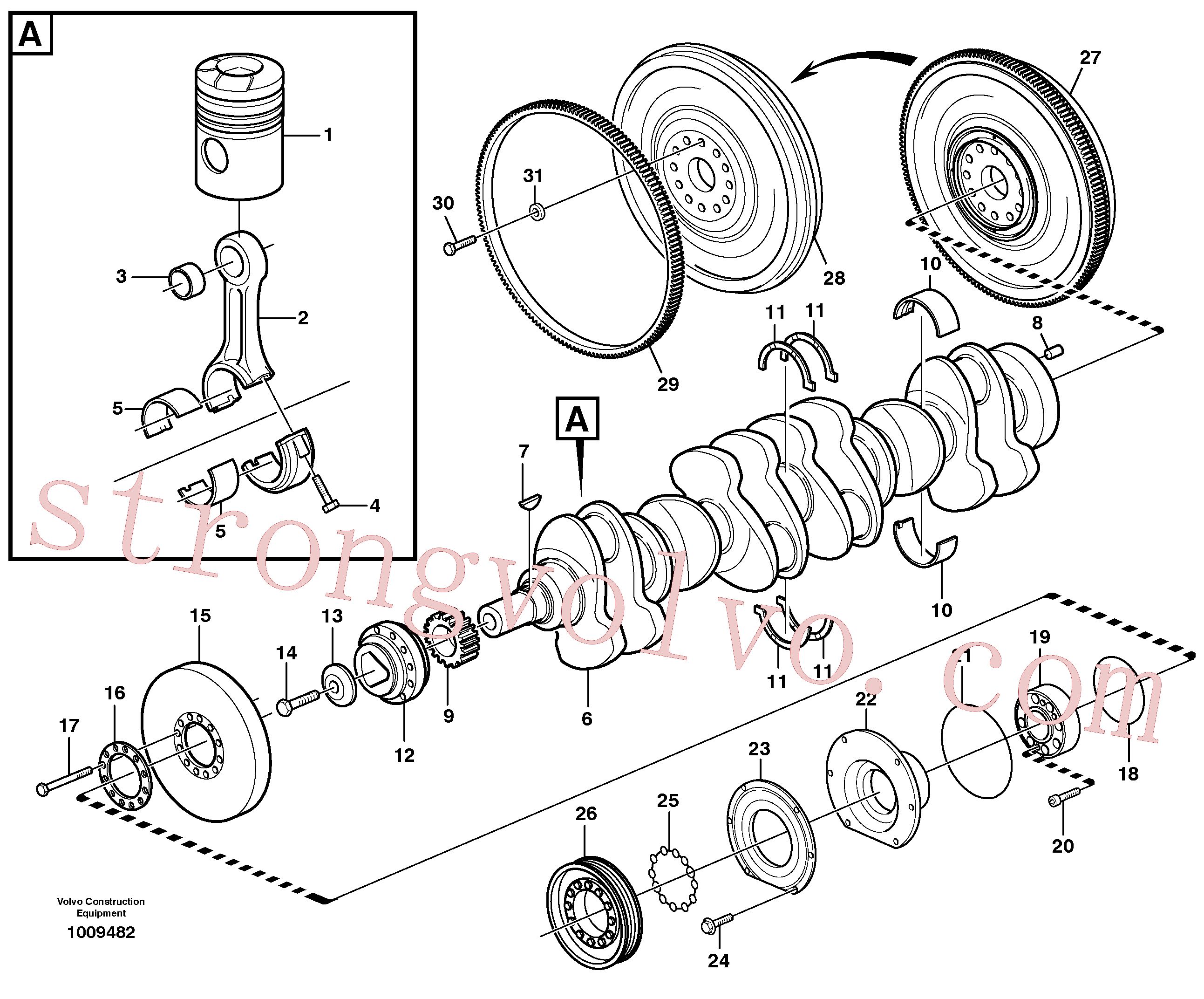 VOE976073 Volvo Cambota e peças associadas(1009482 Montagem)