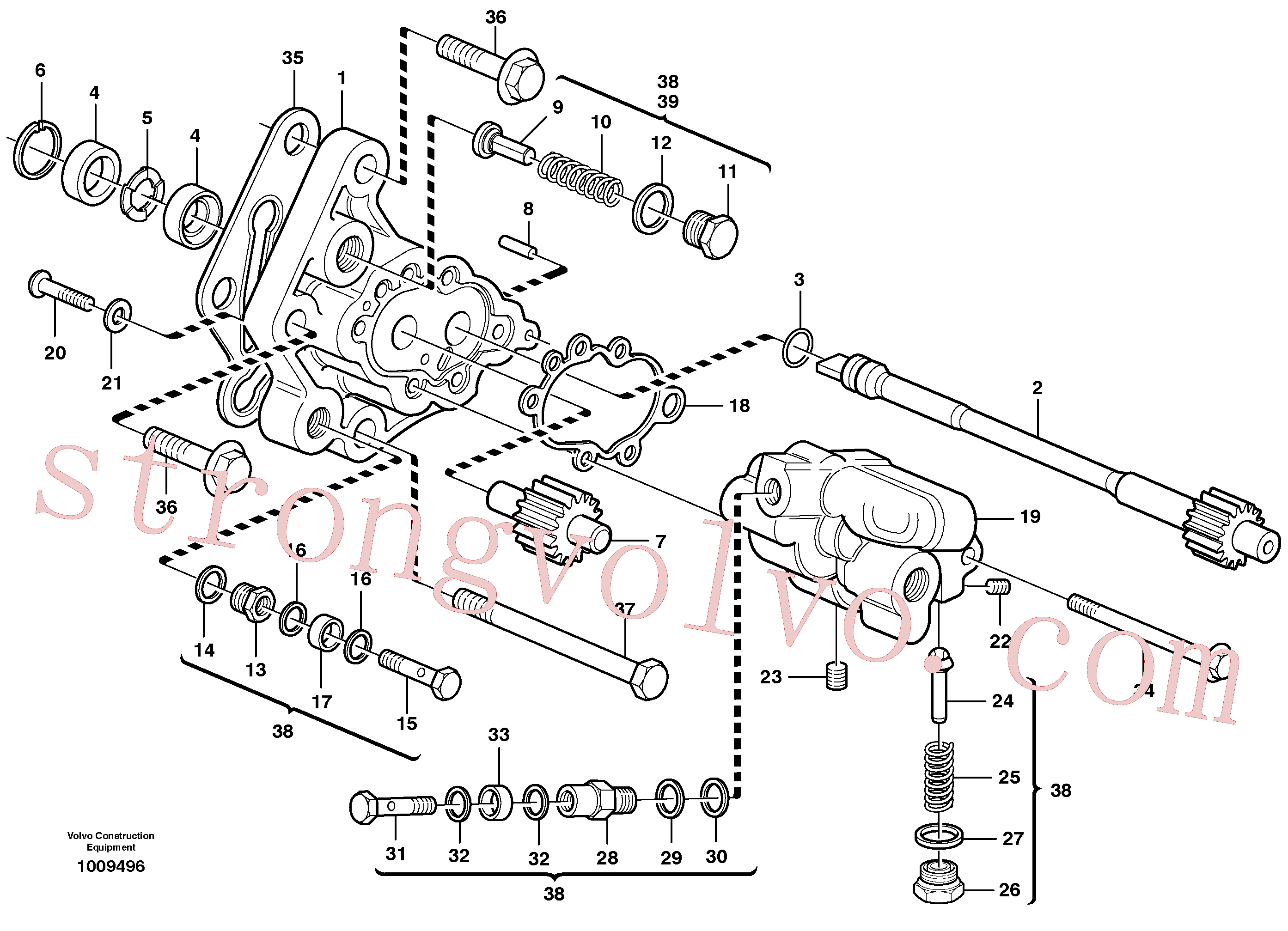Volvo Montagem VOE20381155 Bujão de vedação Acessórios