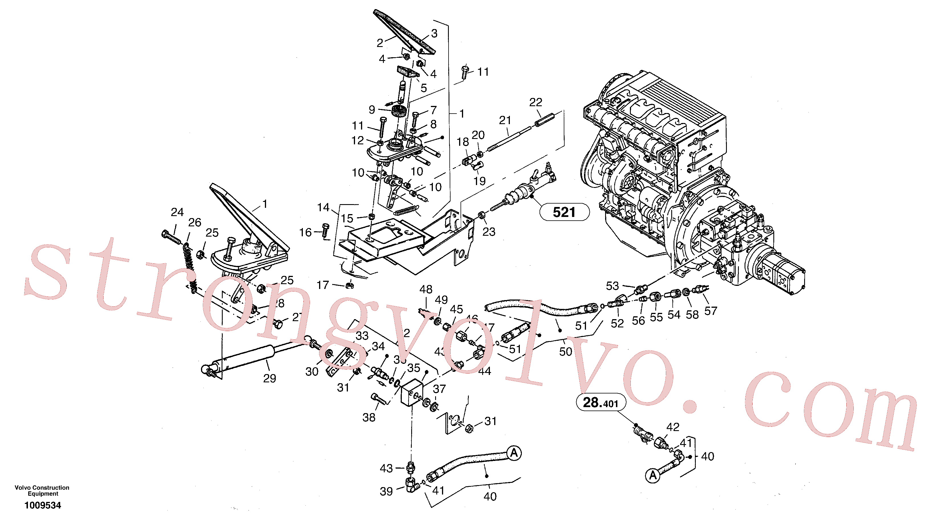 ZM2265870 Volvo Controlo de polegadas(1009534 Montagem)