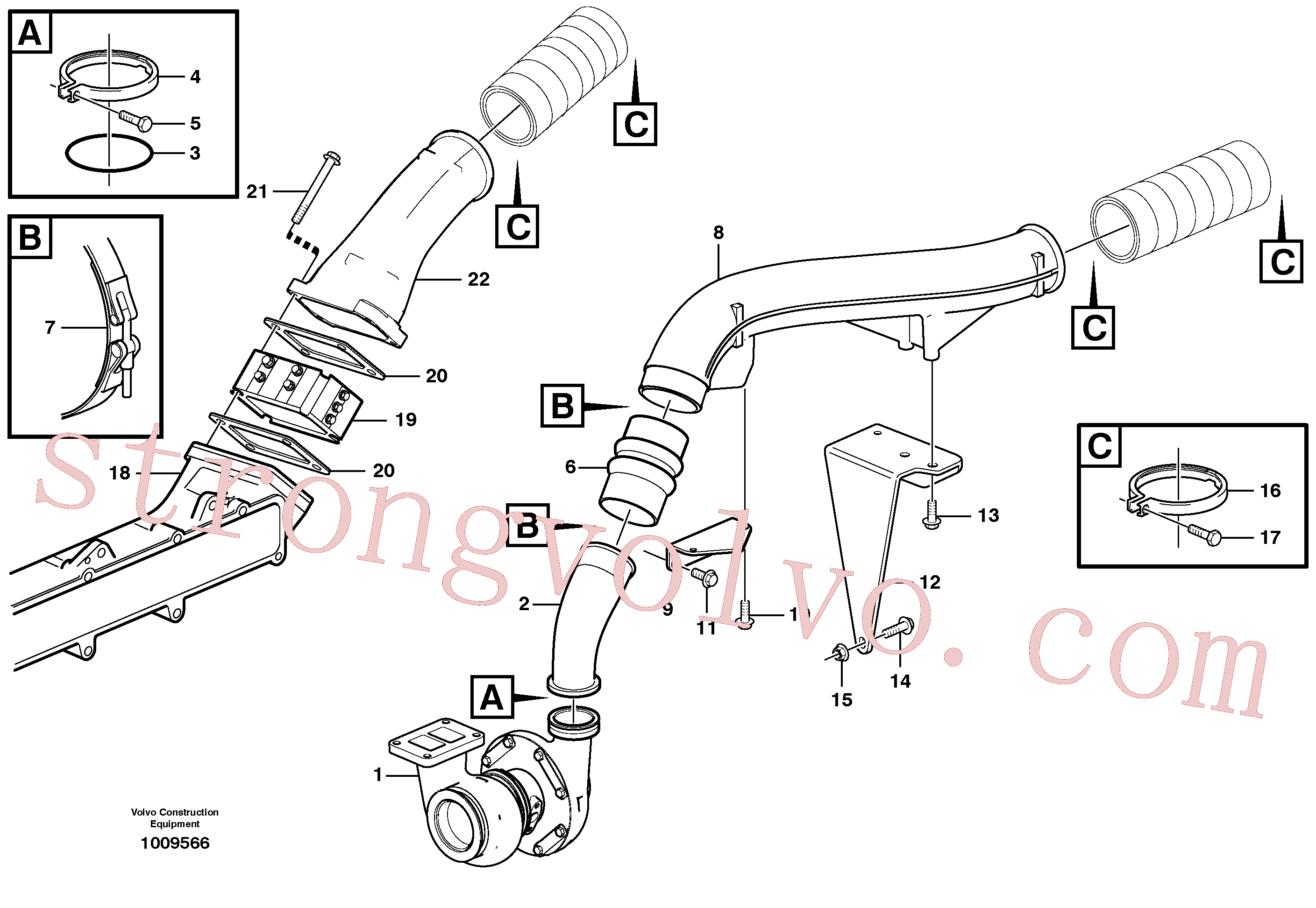 VOE968842 Volvo Intercooler(1009566 Montagem)