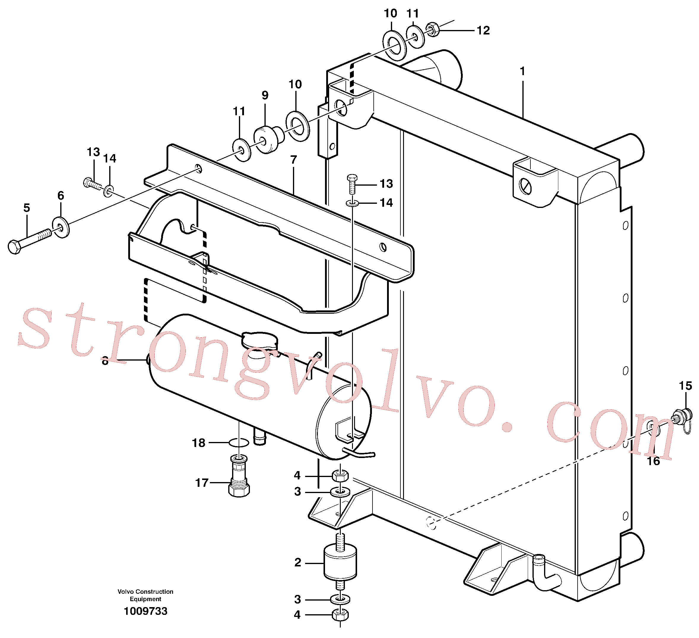 ZM4384256 Volvo Radiador com acessórios(1009733 Montagem)
