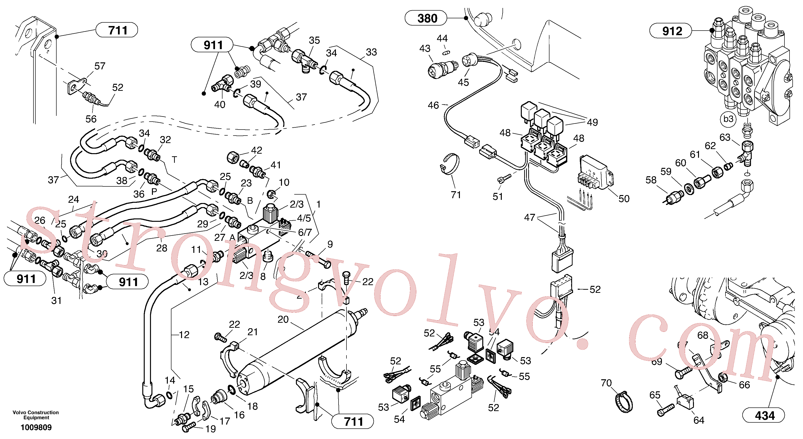ZM2193590 Volvo Sistema de suspensão da lança (BSS)(1009809 Montagem)