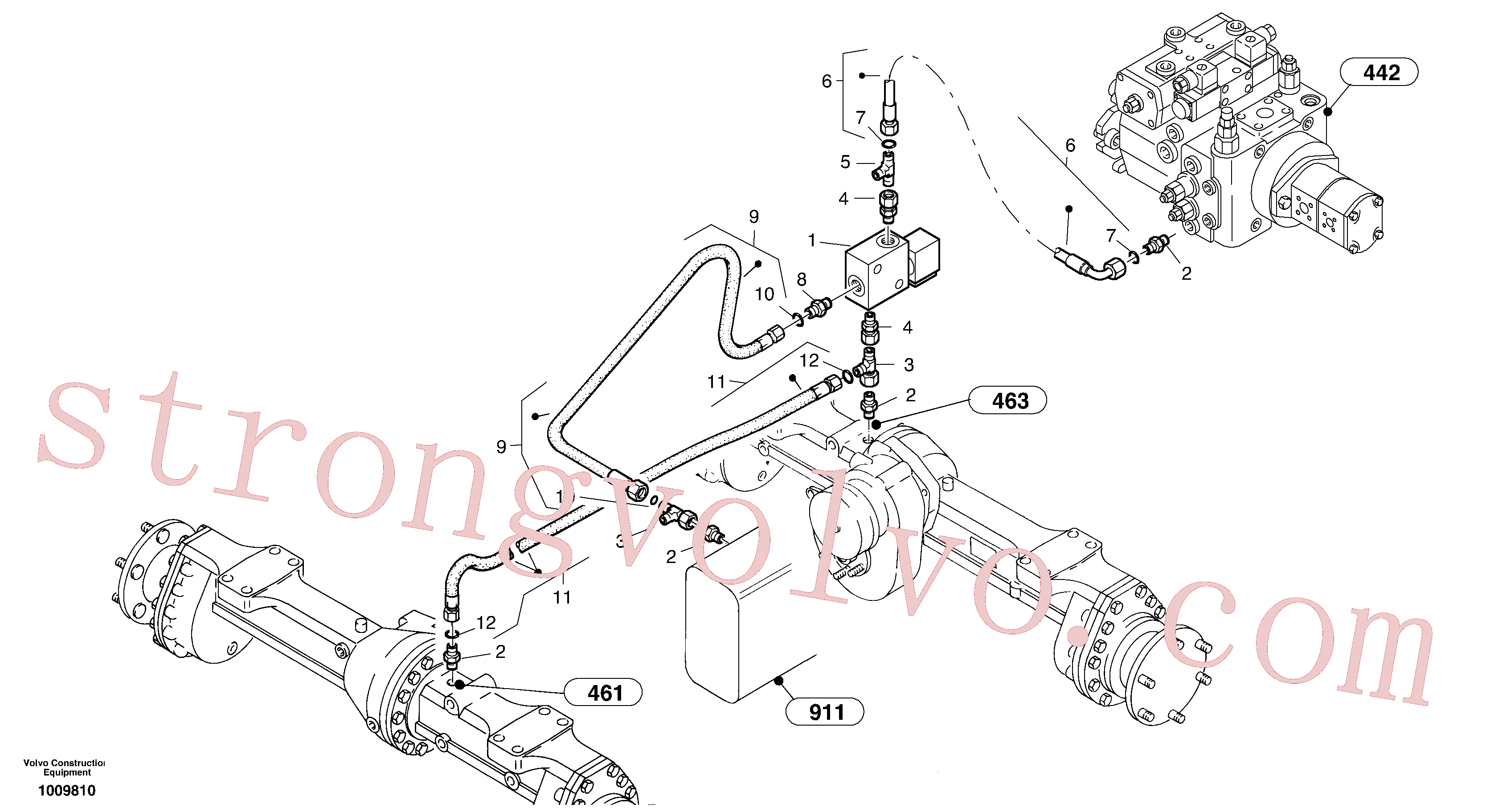 ZM2814688 Volvo Bloqueio diferencial(1009810 Montagem)