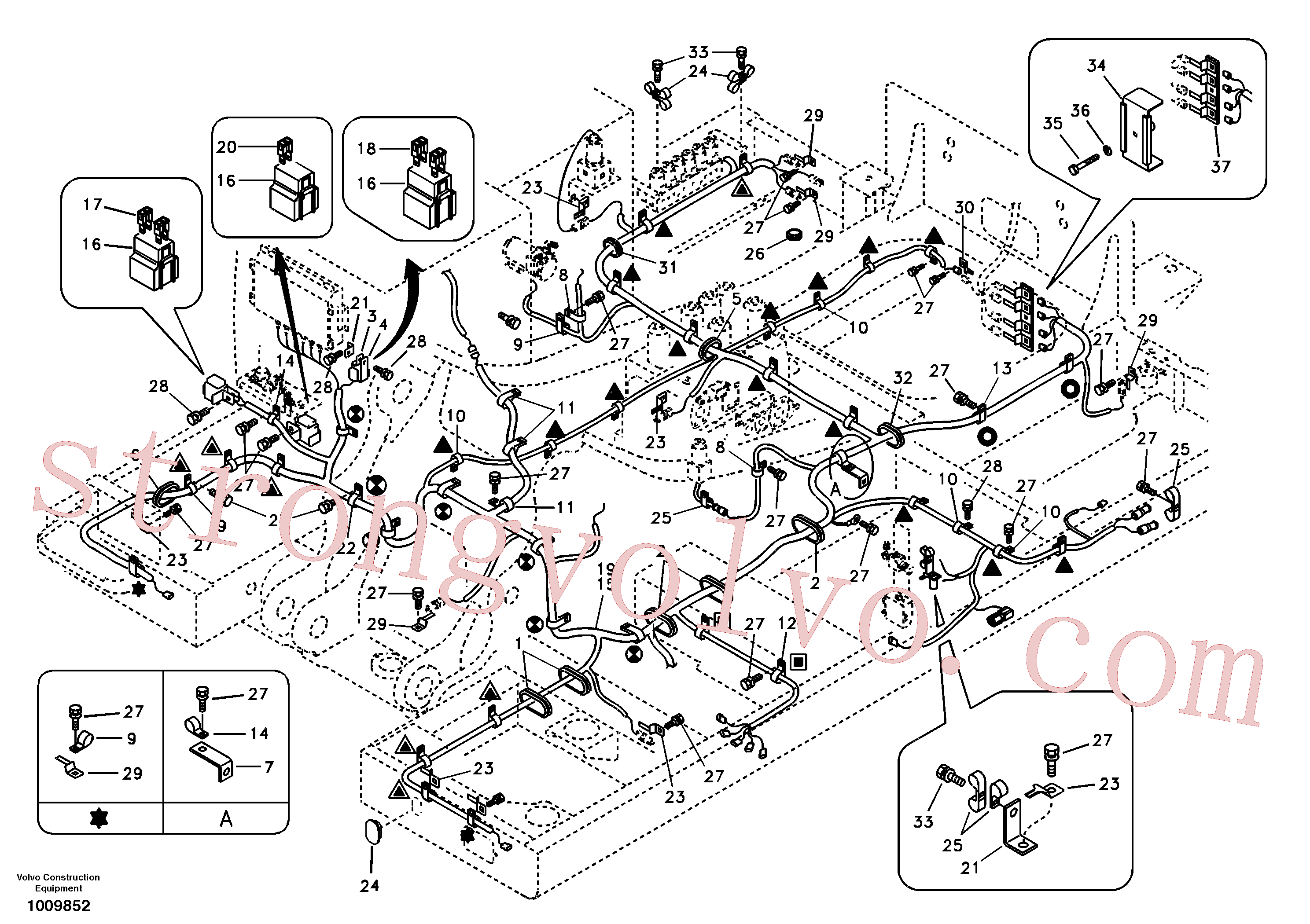 SA1048-00110 Volvo Cablagem principal(1009852 Montagem)