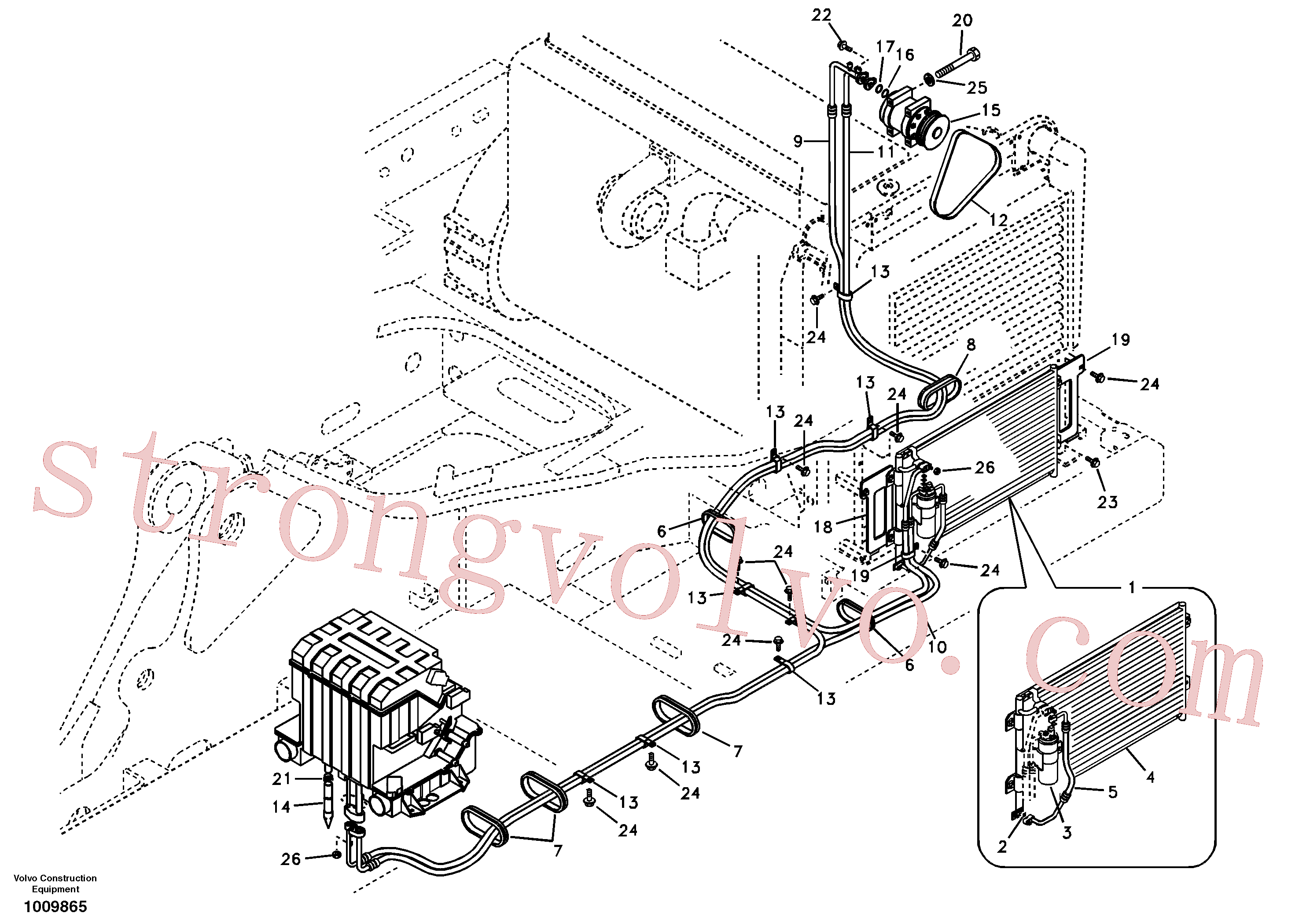 Volvo Montagem VOE14507450 Clipe Acessórios