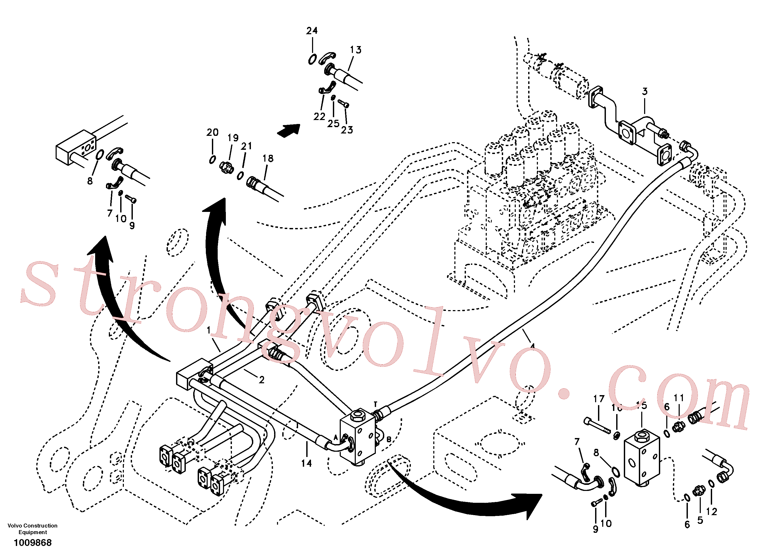 VOE14521374 Pipe Volvo escavadeira
