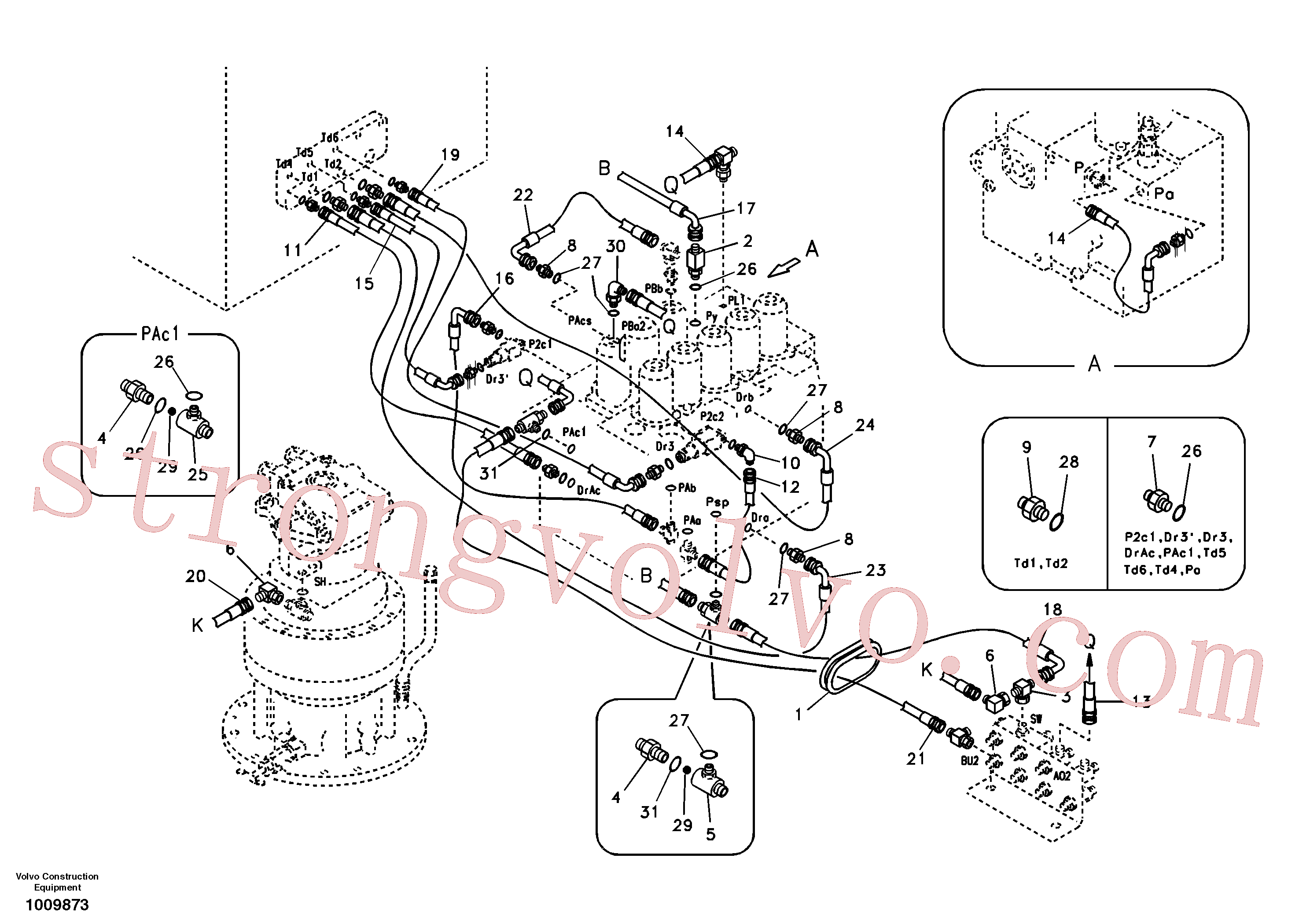 Volvo Montagem SA9451-03212 Rockmaster/1SC Acessórios