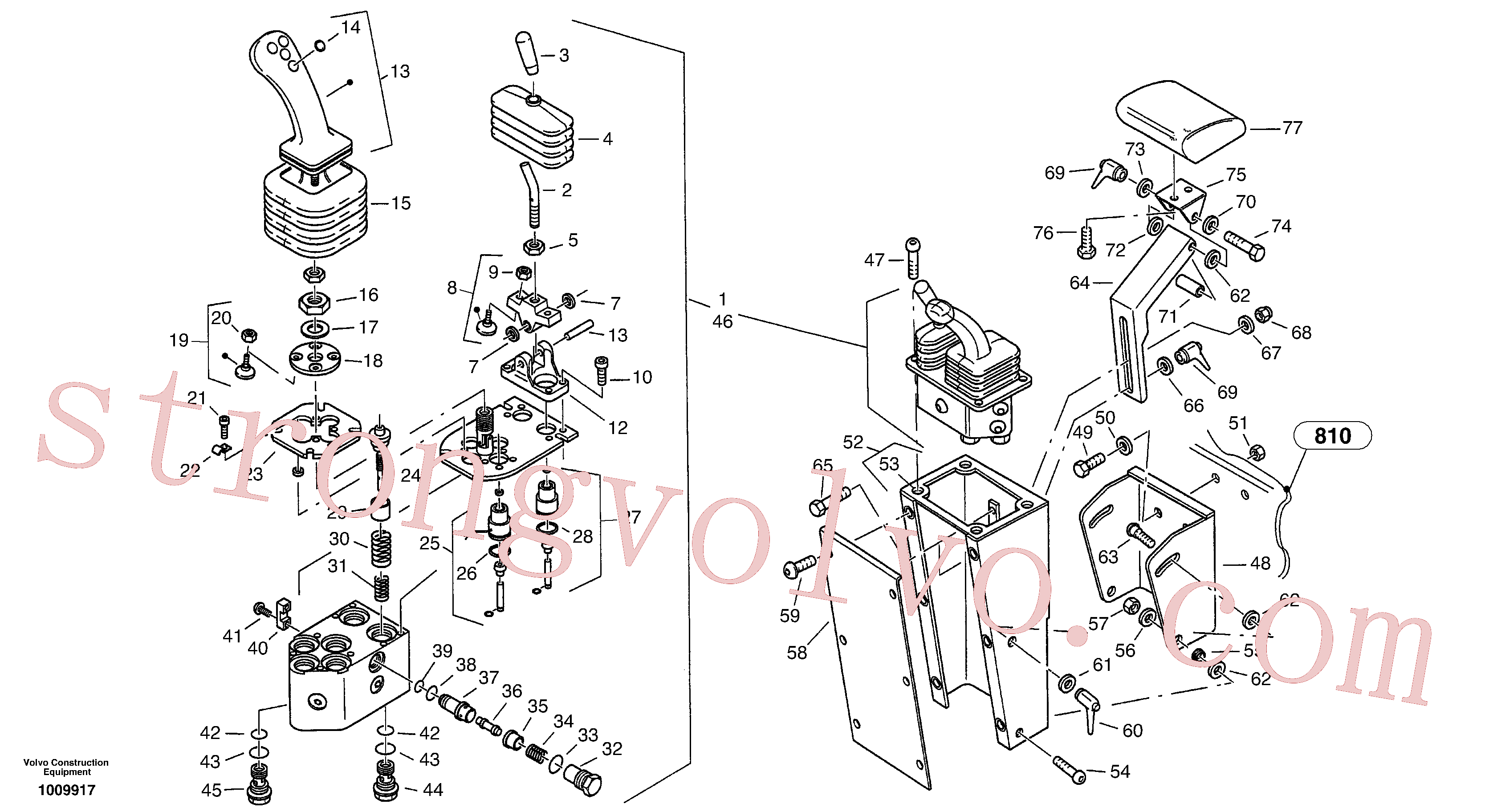 ZM2905319 Volvo Válvula de comando servomotor(1009917 Montagem)