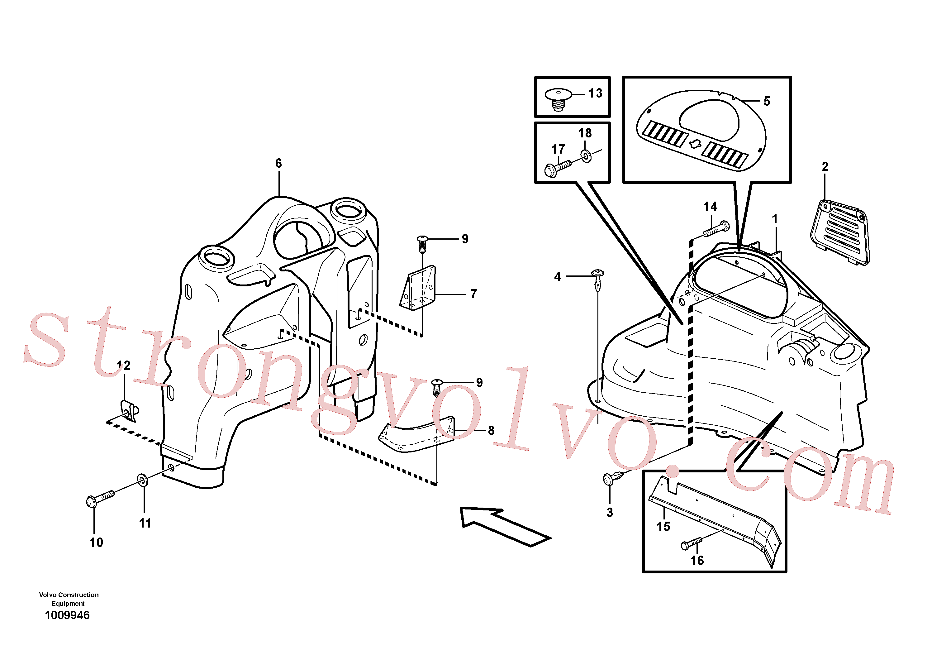 VOE969589 Volvo Painel de instrumentos(1009946 Montagem)