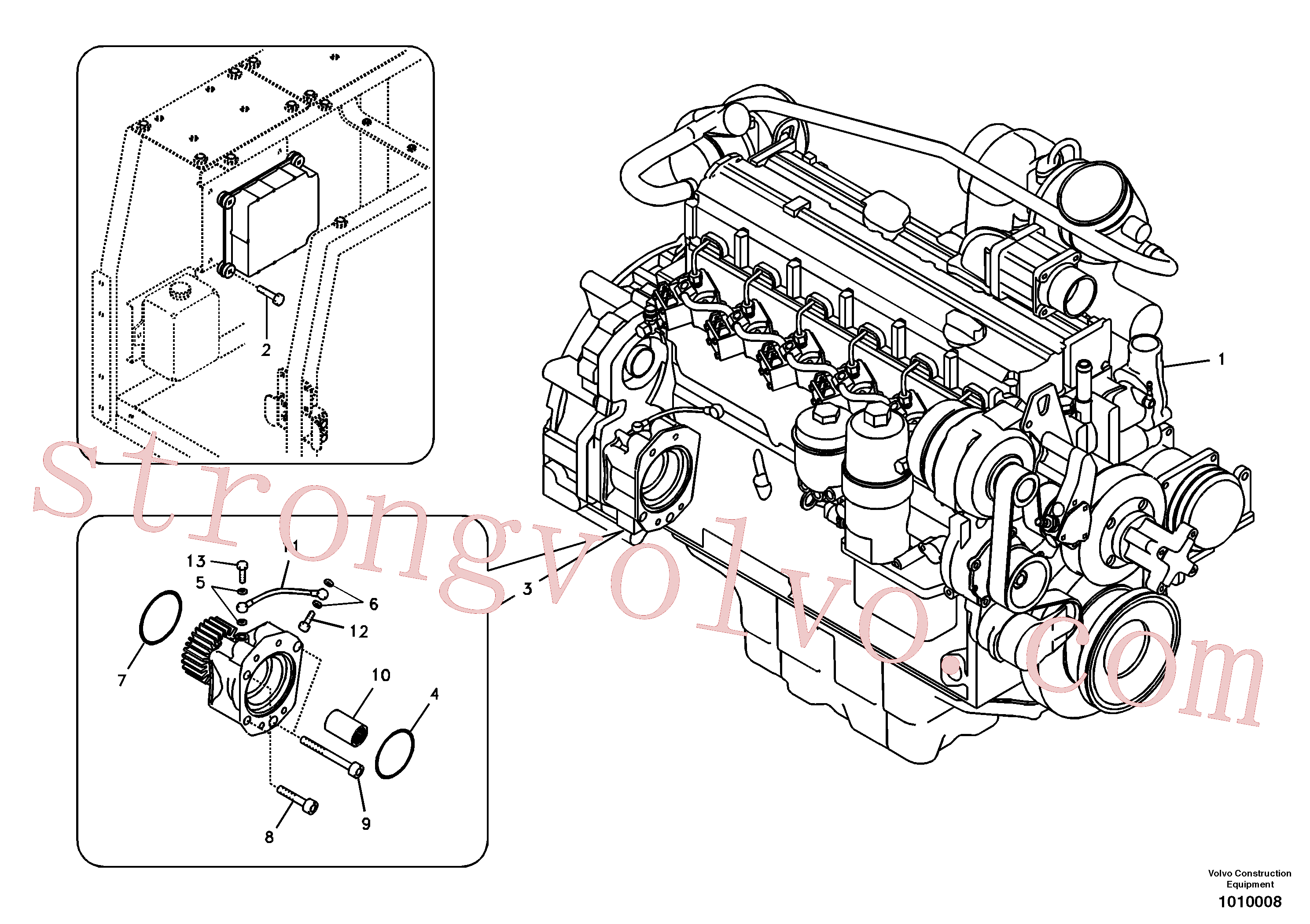VOE21077470 Volvo Motor(1010008 Montagem)