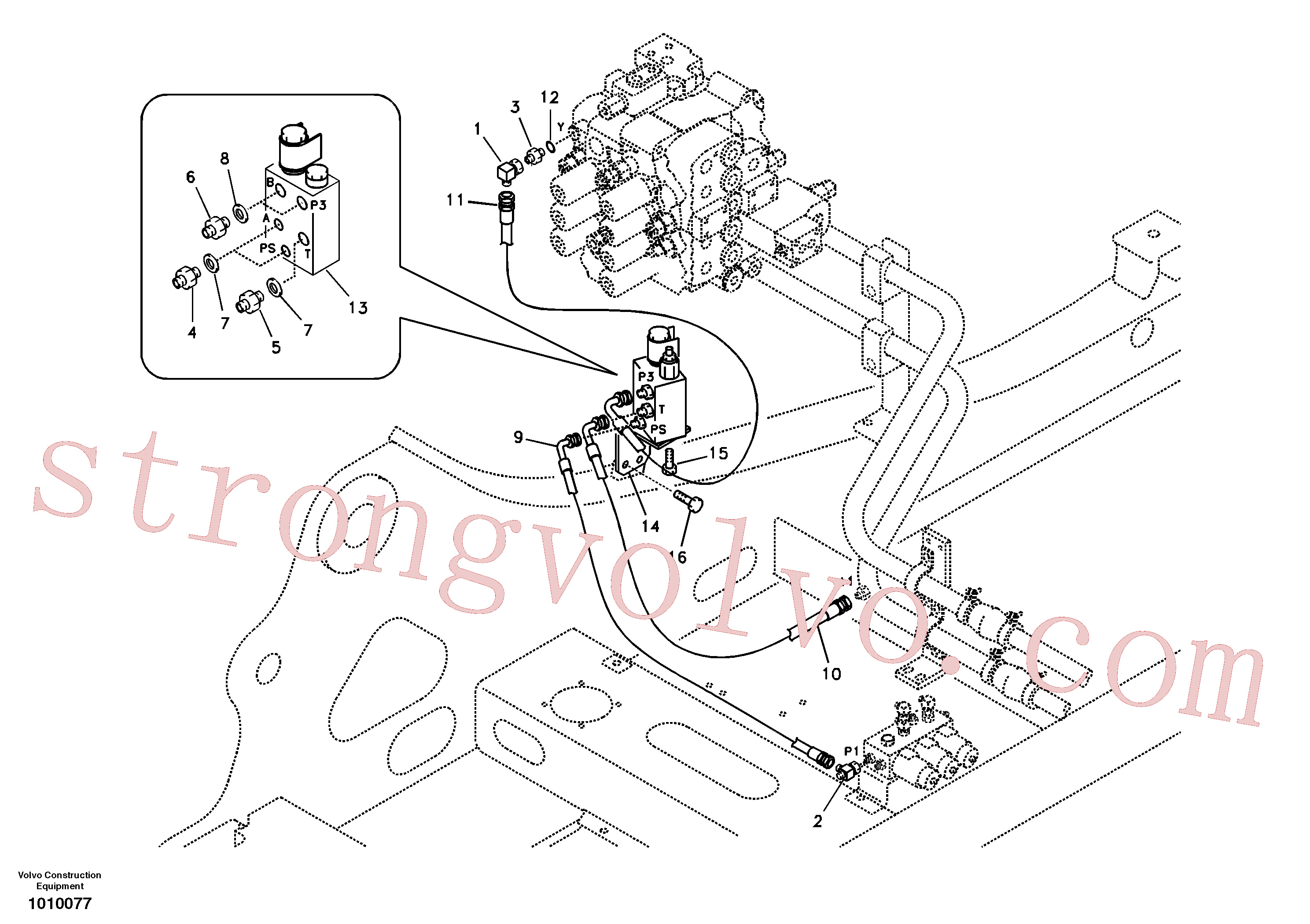 Atacado VOE14509019 Suporte Volvo escavadeira