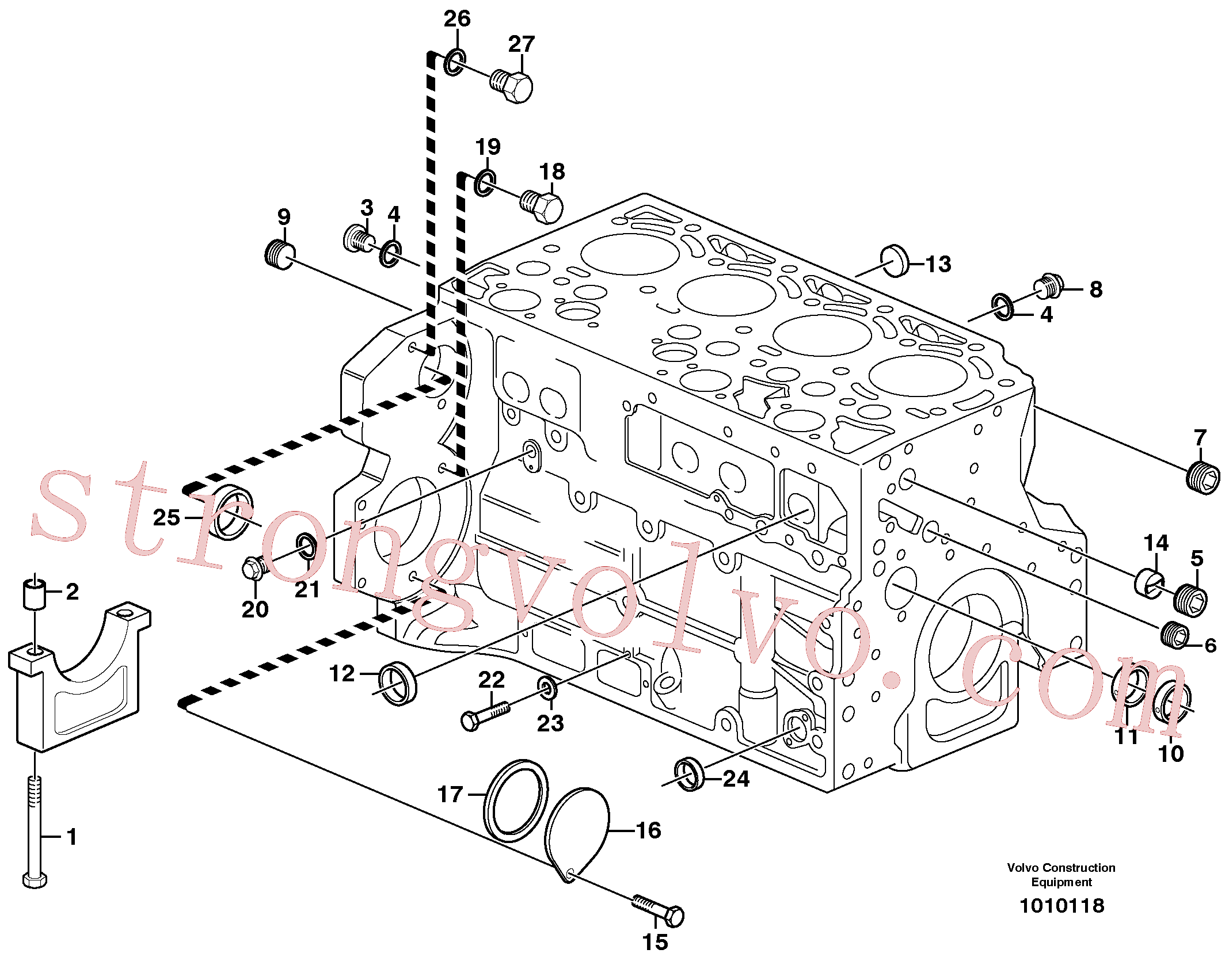 VOE20412359 Volvo Bloco do motor(1010118 Montagem)