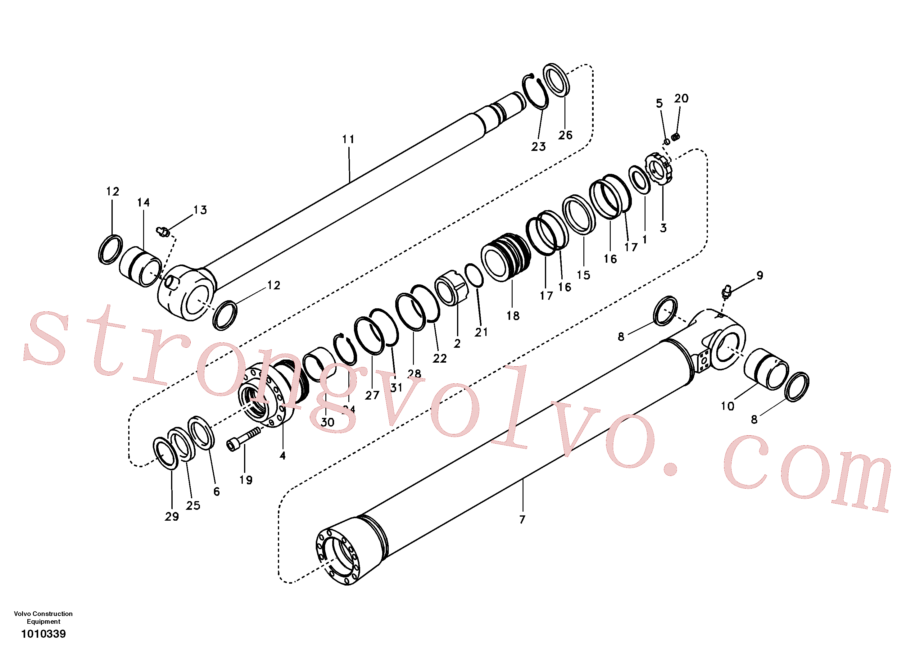 VOE14510889 Tubo Volvo escavadeira