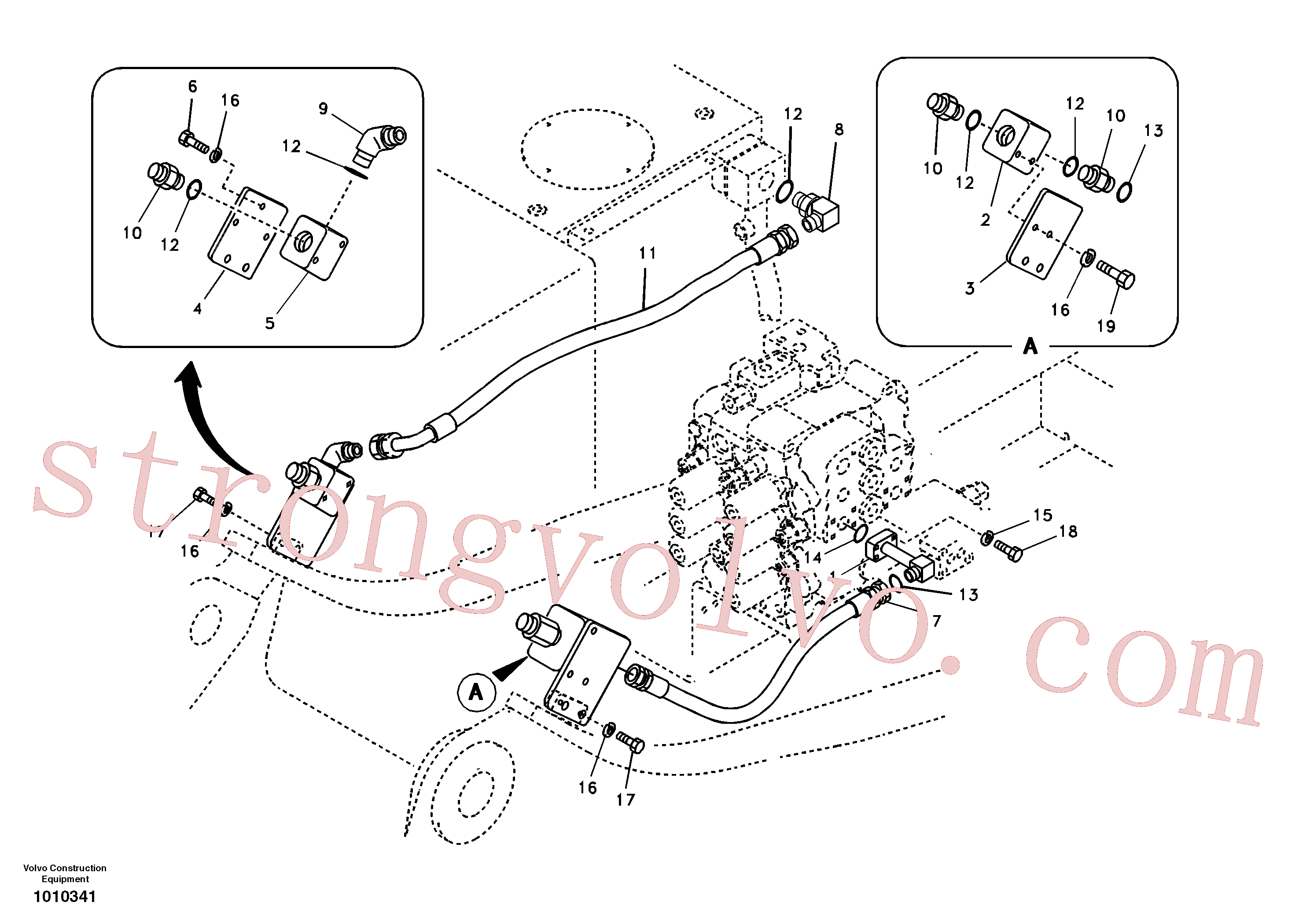 China Made SA9453-07221 Rockmaster/2SN Volvo Acessórios para escavadeira