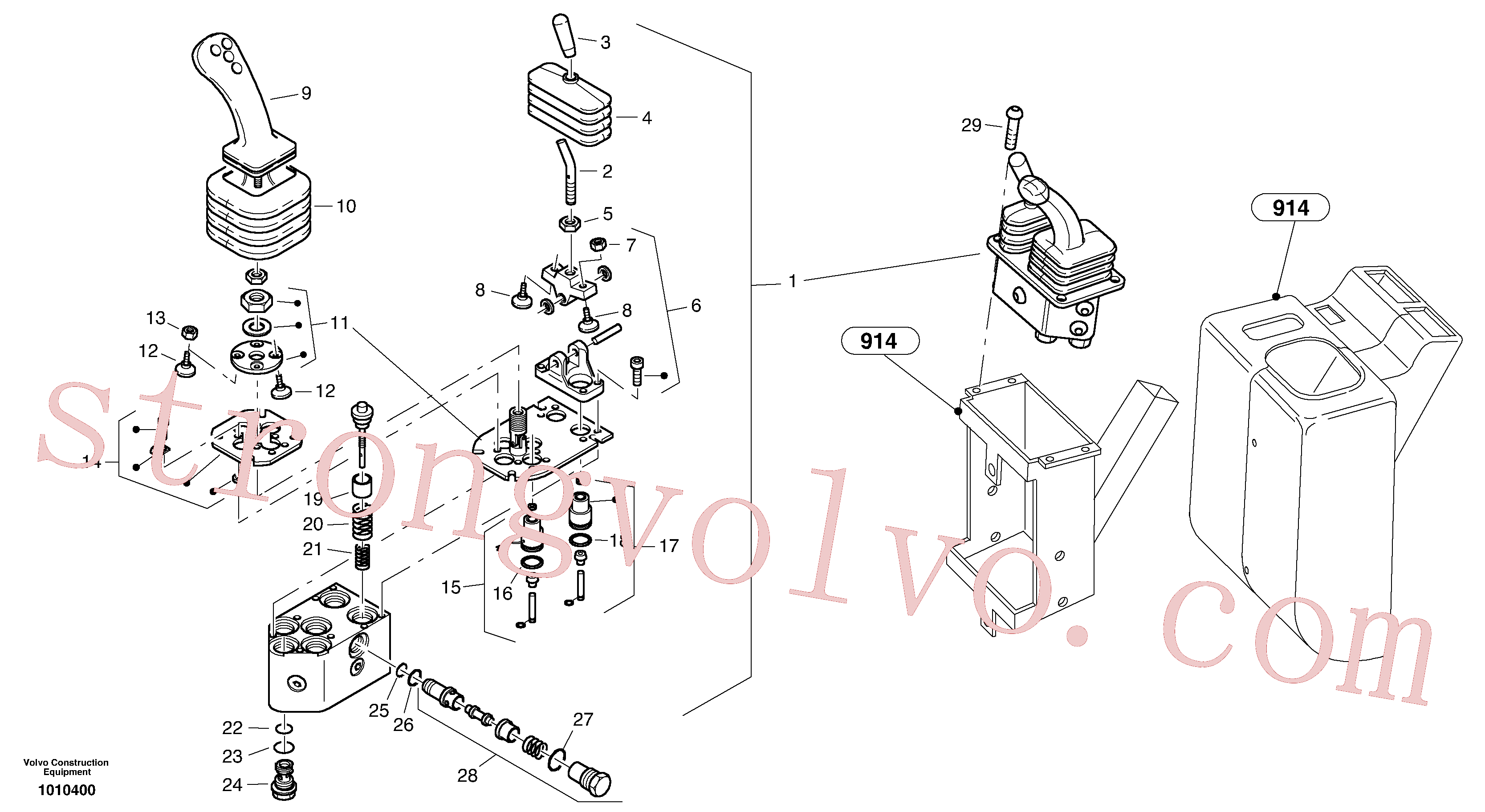 ZM2812933 Volvo Válvula de comando servomotor(1010400 Montagem)