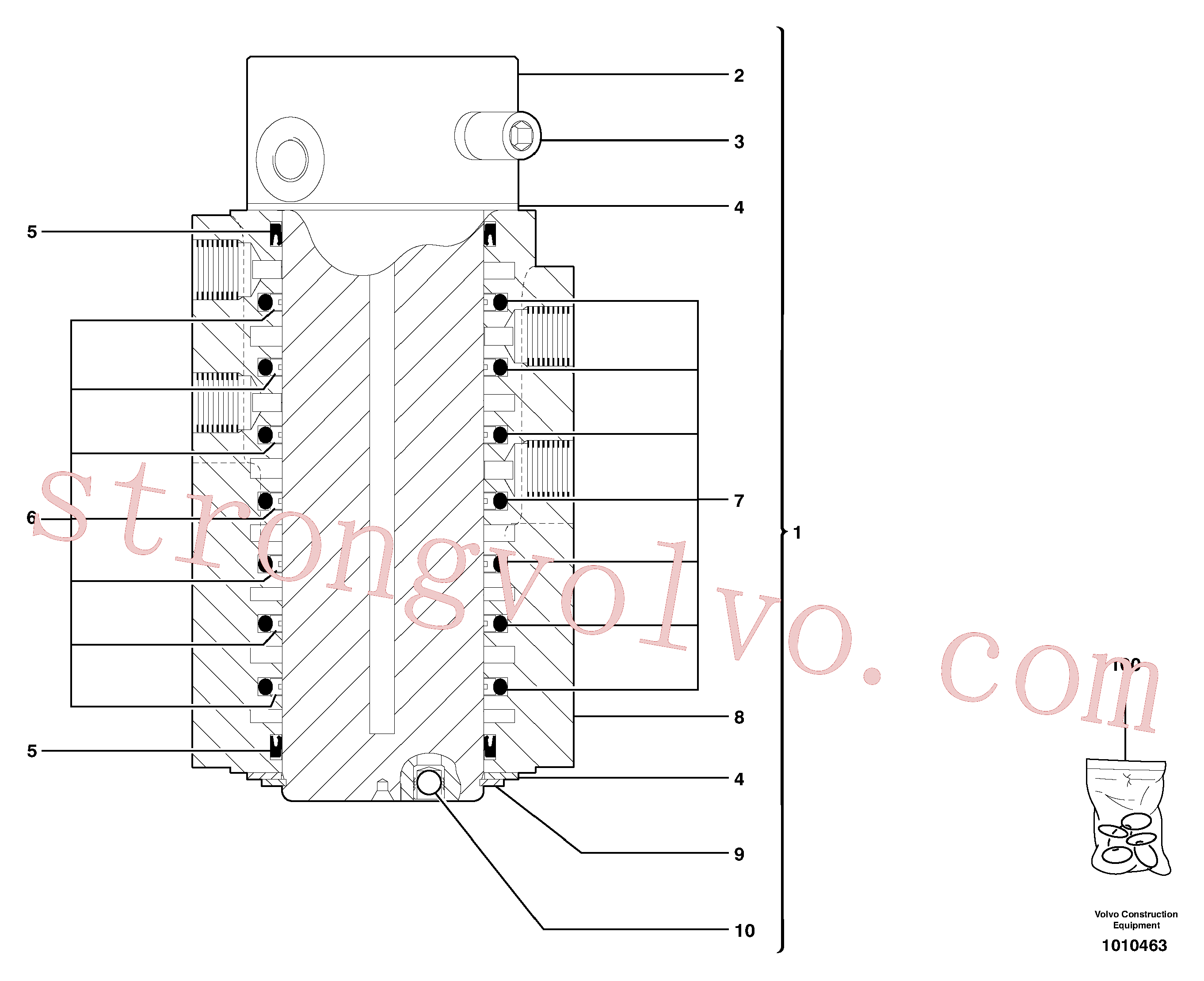 VOE11800504 Volvo Junta articulada(1010463 Montagem)