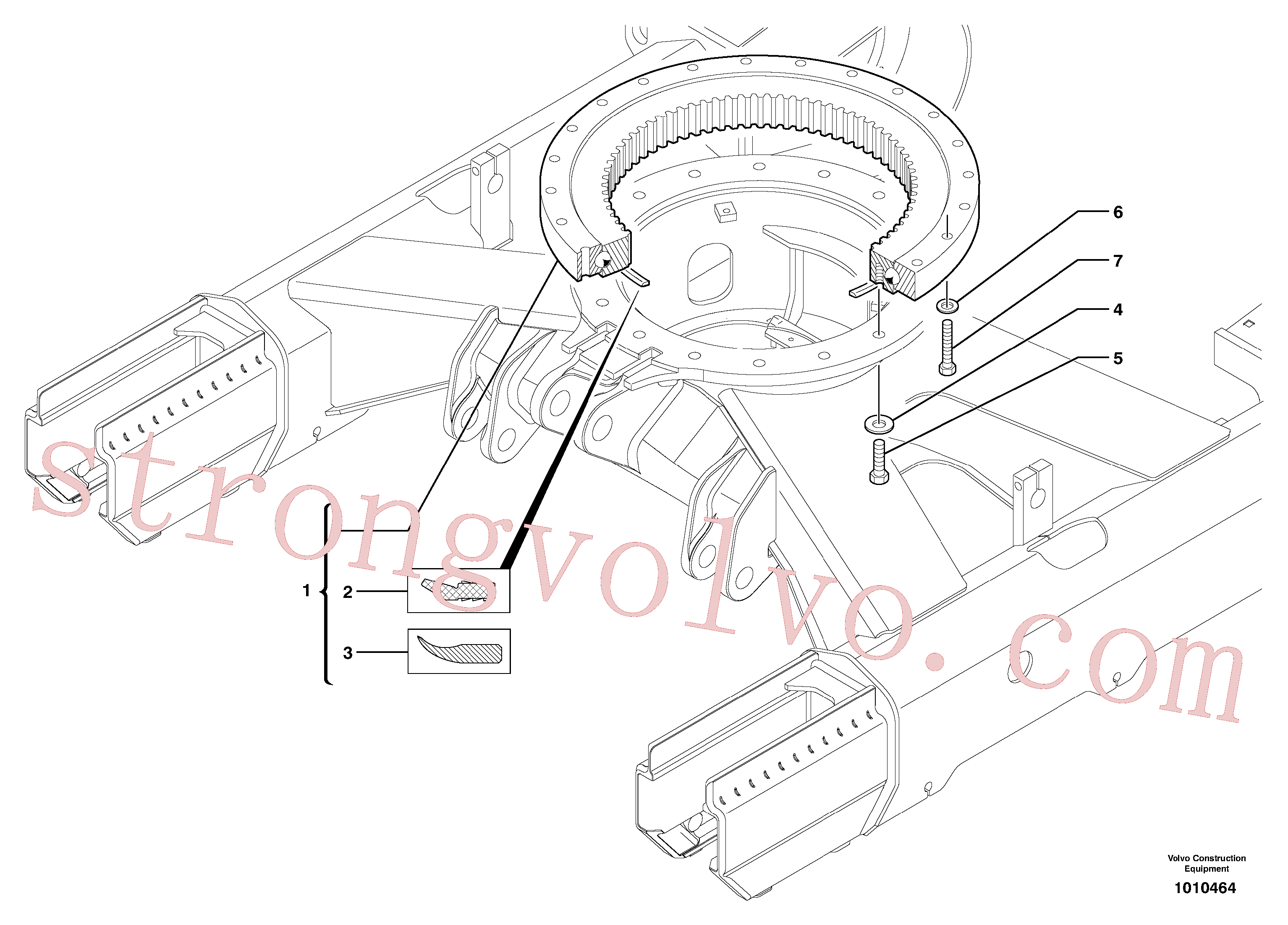 Atacado VOE11802596 Coroa Volvo escavadeira