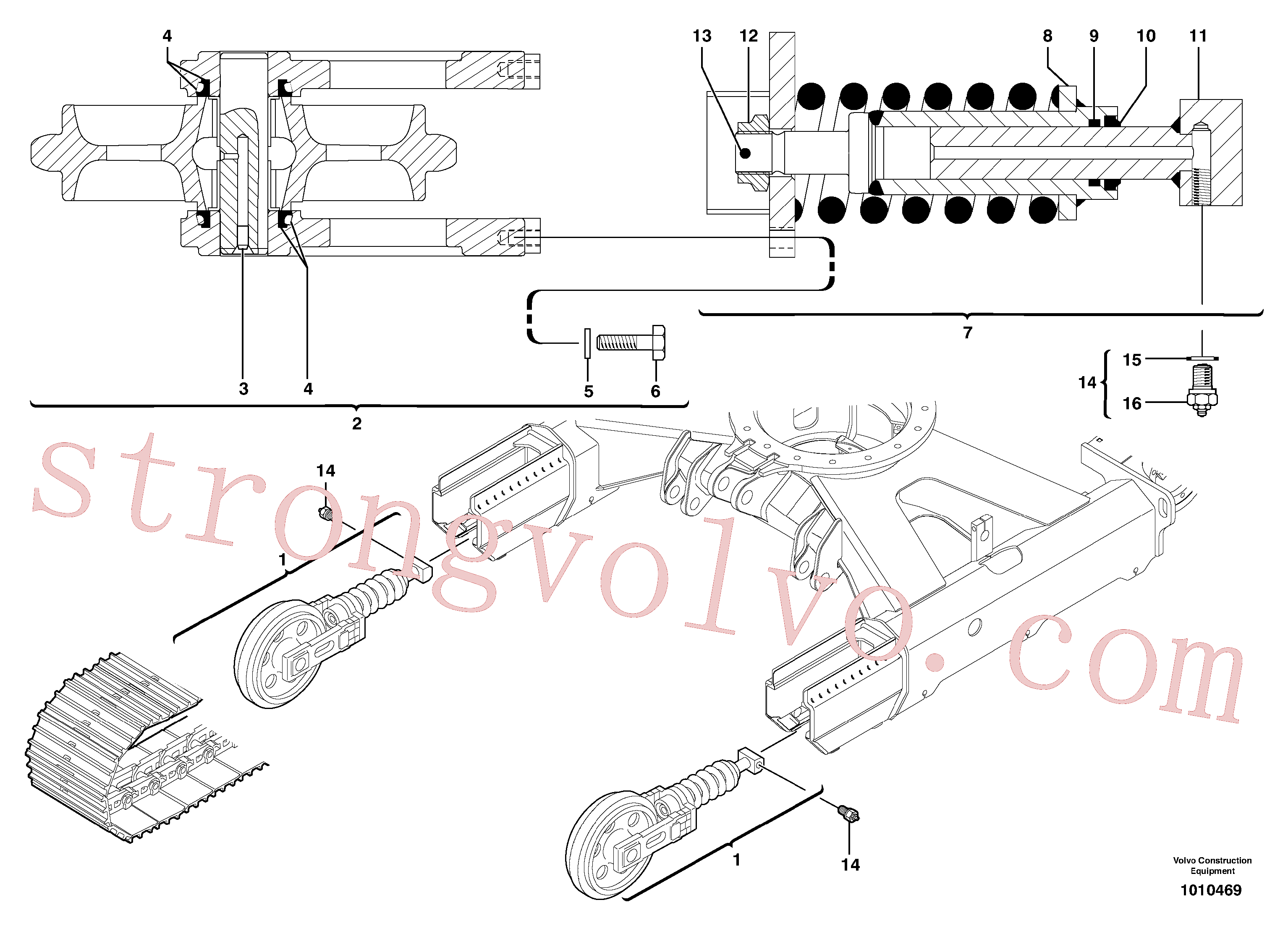 China Made PJ4470017 Lock Washer Volvo Acessórios para escavadeira