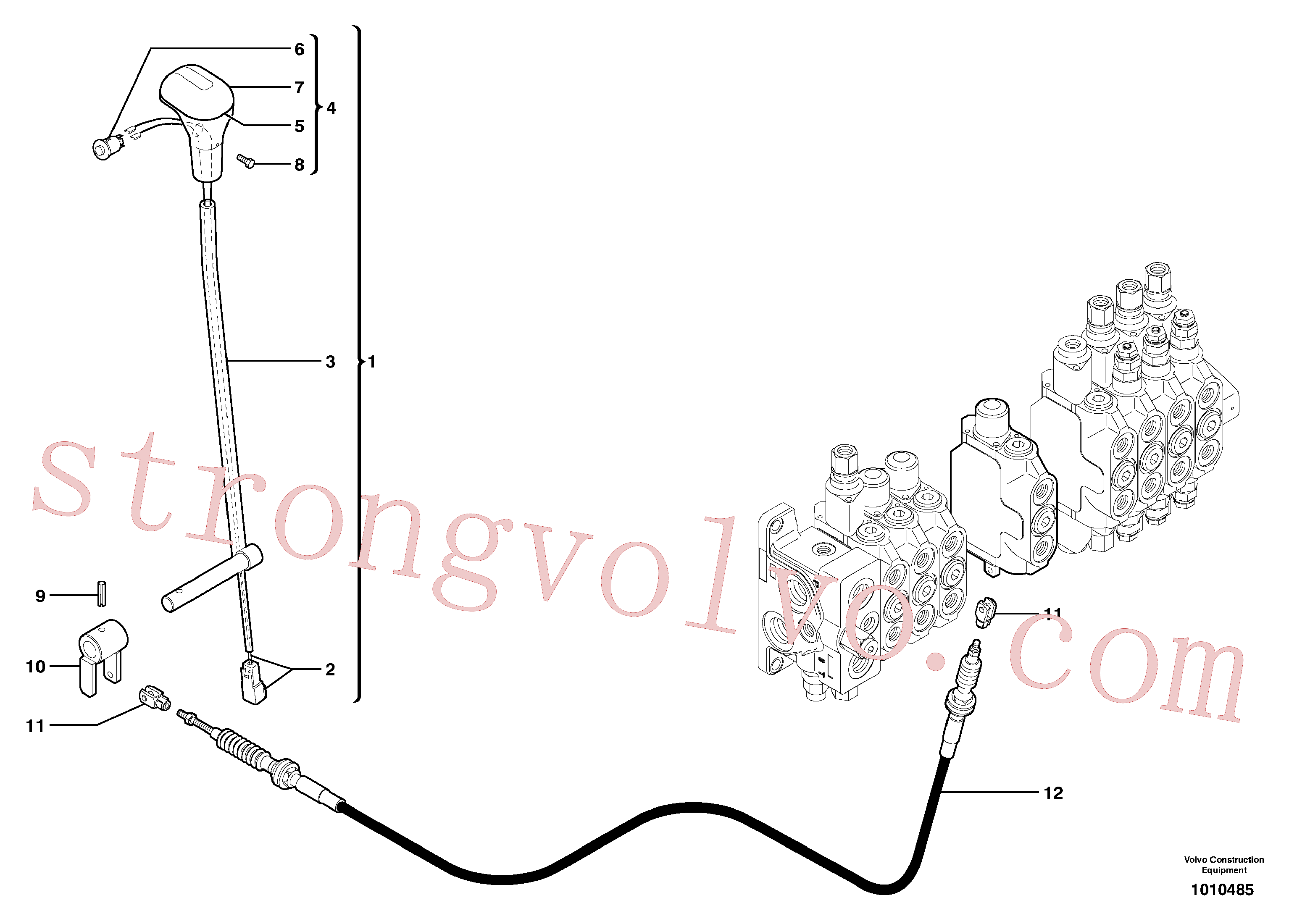 Volvo PJ7413004 Screw Volvo Acessórios para escavadeira