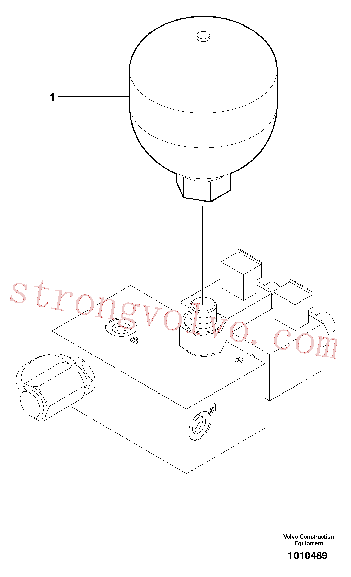 VOE11802723 Volvo Acumulador(1010489 Montagem)