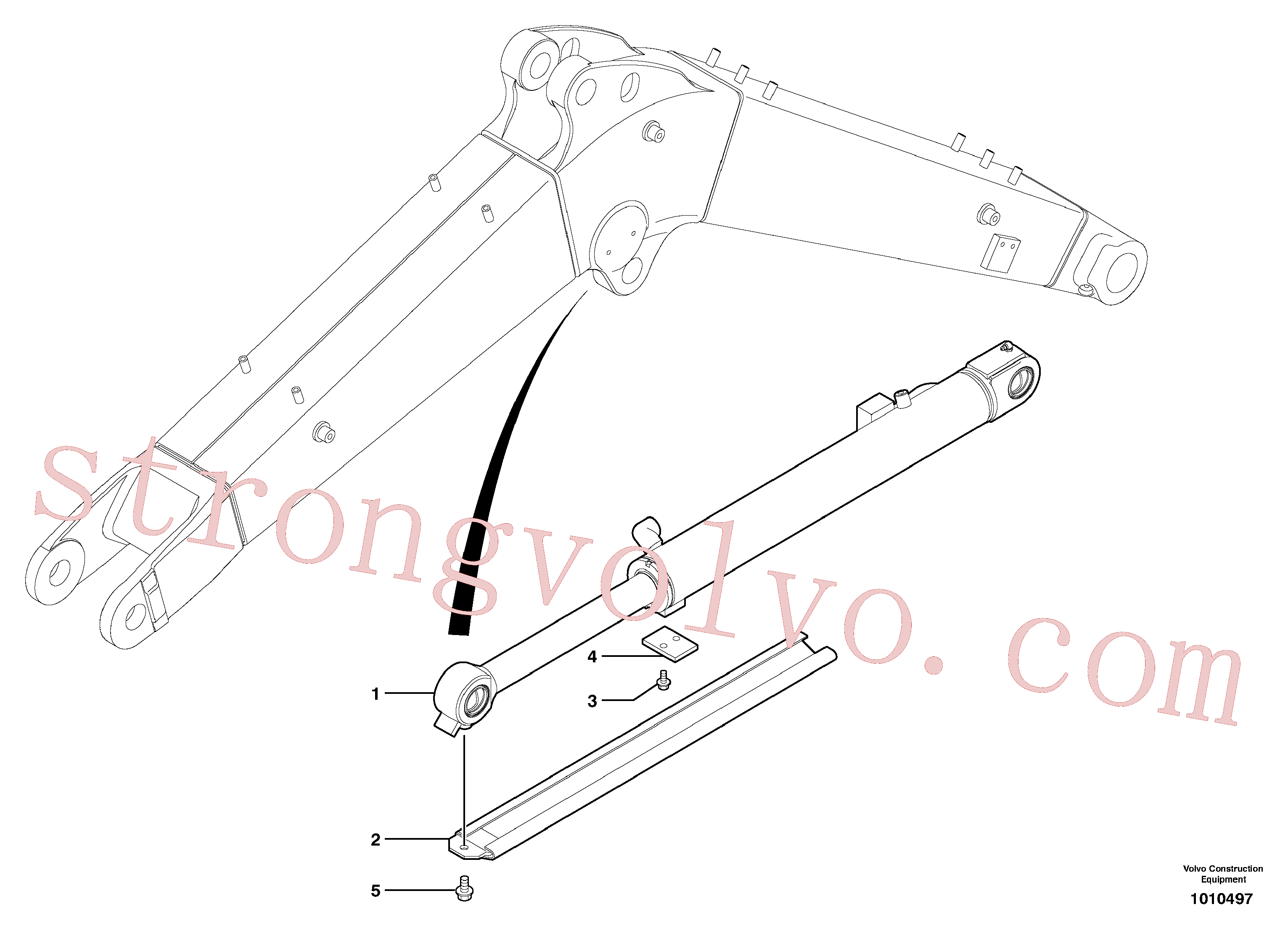 VOE15632971 Volvo Protecção da haste do cilindro(1010497 Montagem)