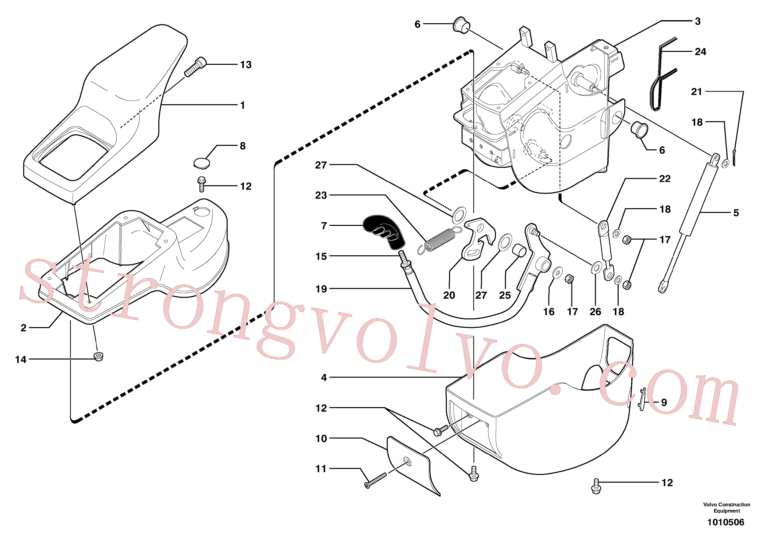 VOE14523097 Volvo Estação do operador: painel de instrumentos (esquerda)(1010506 Montagem)