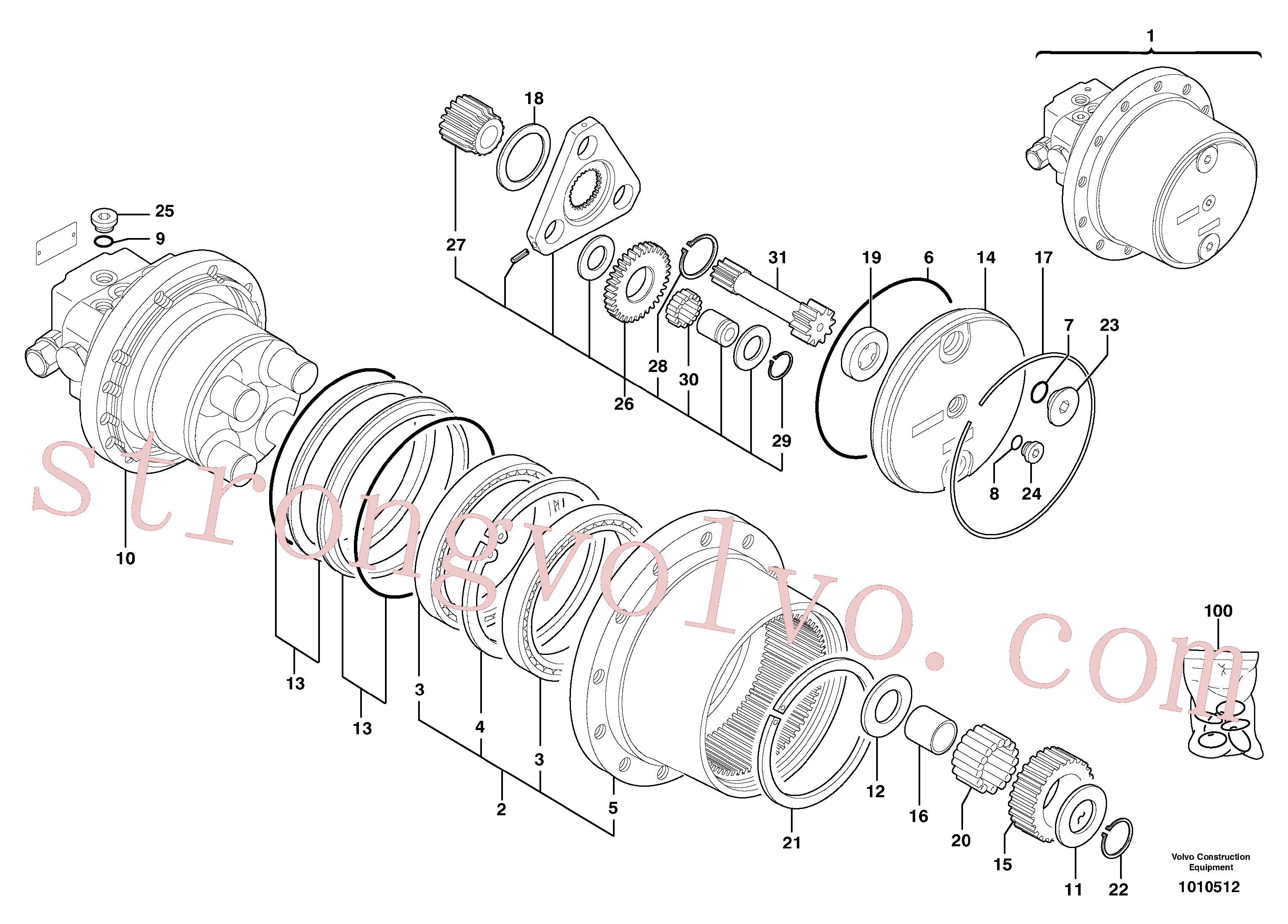 Atacado PJ7417285 Cover Volvo escavadeira