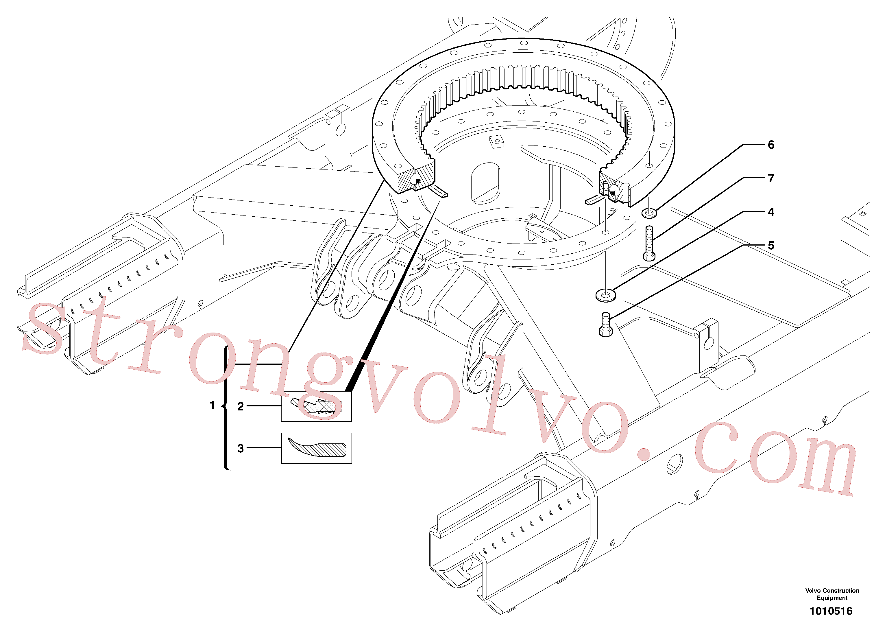 Volvo Acessórios para escavadeira PJ5600160 Vedação Acessórios