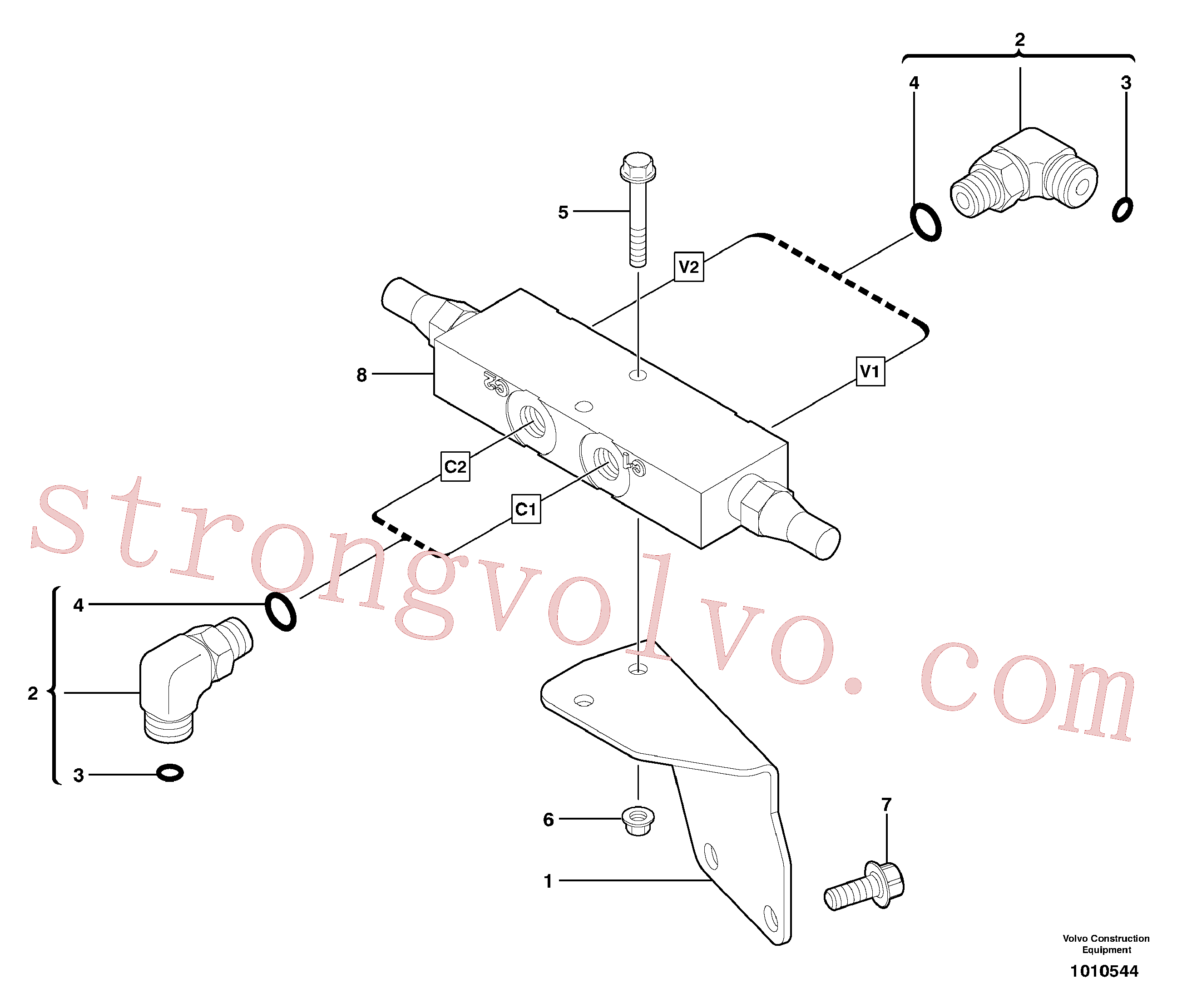 Atacado VOE11802644 Chapa Volvo escavadeira