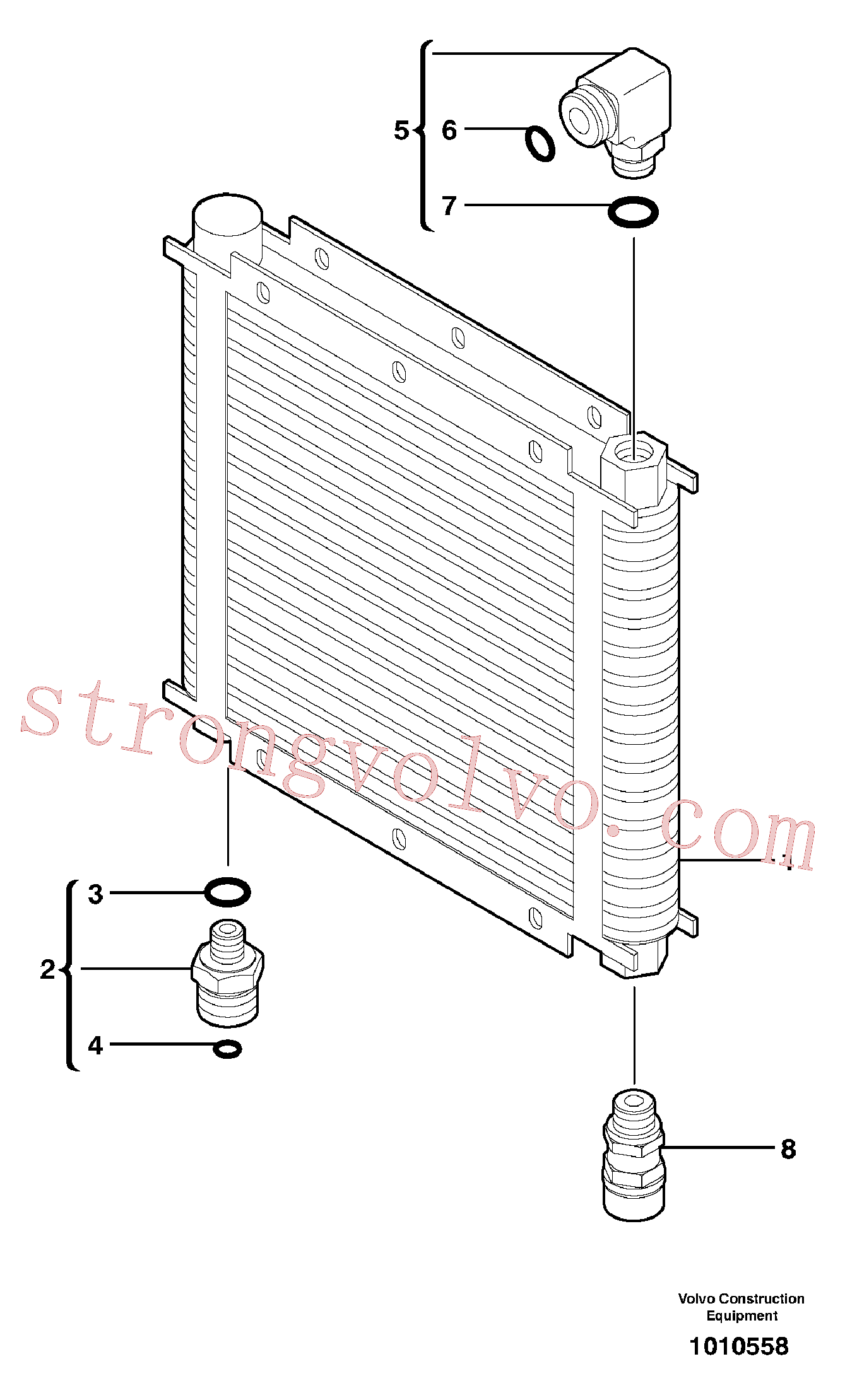 China Made VOE11802641 Válvula Volvo Acessórios para escavadeira