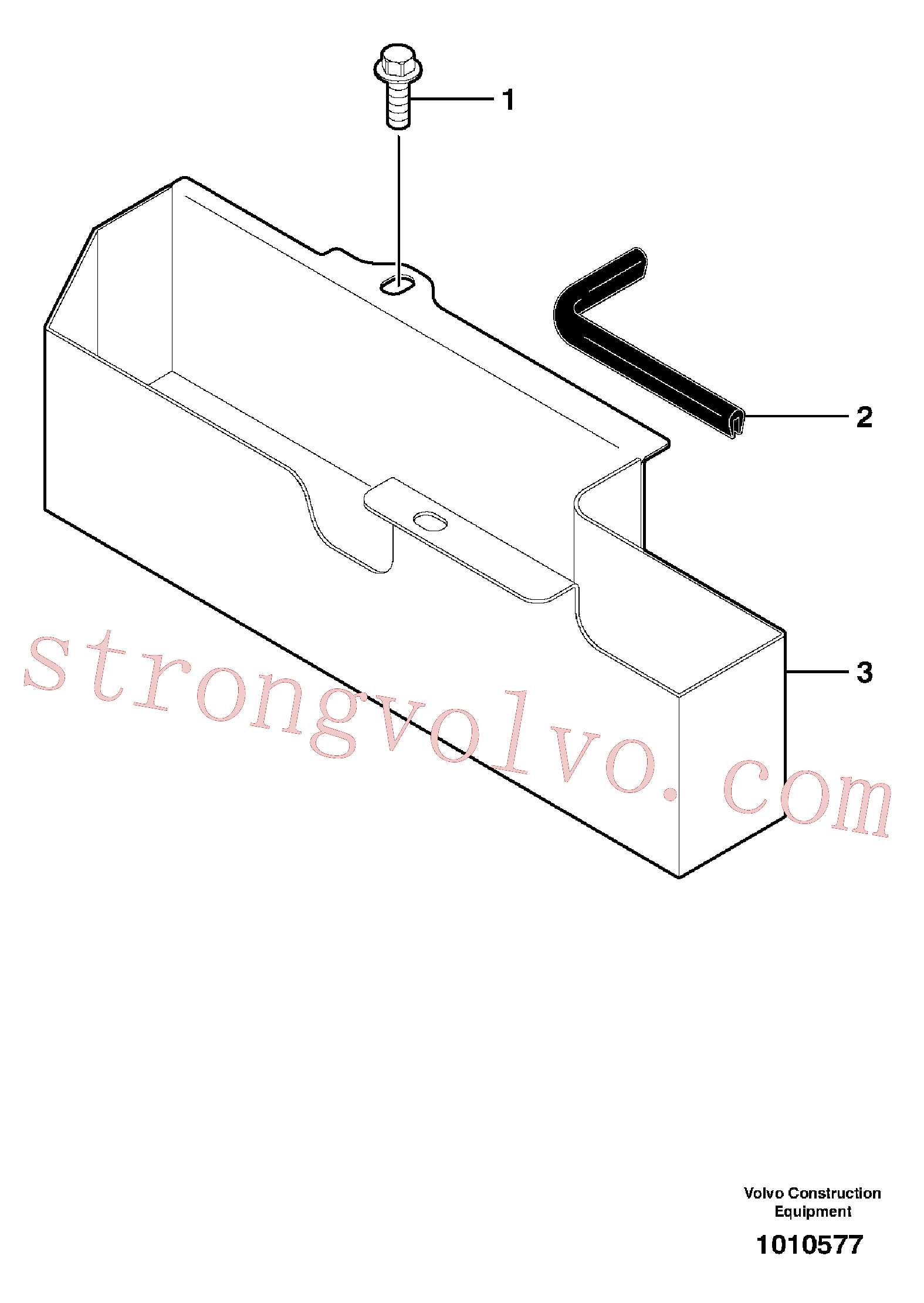 VOE11803383 Correia de borracha Volvo escavadeira