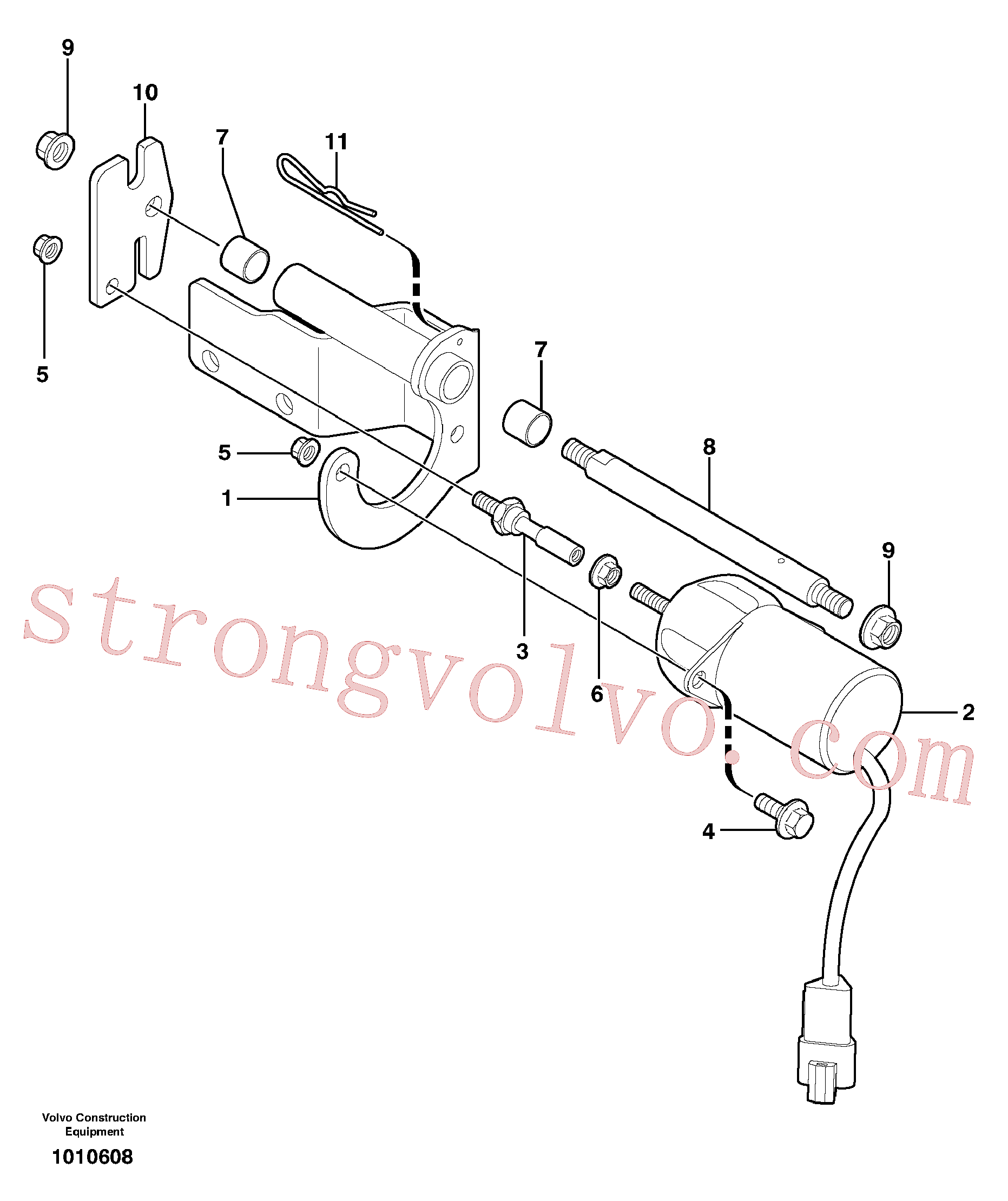 PJ4590006 Volvo Válvula solenóide(1010608 Montagem)