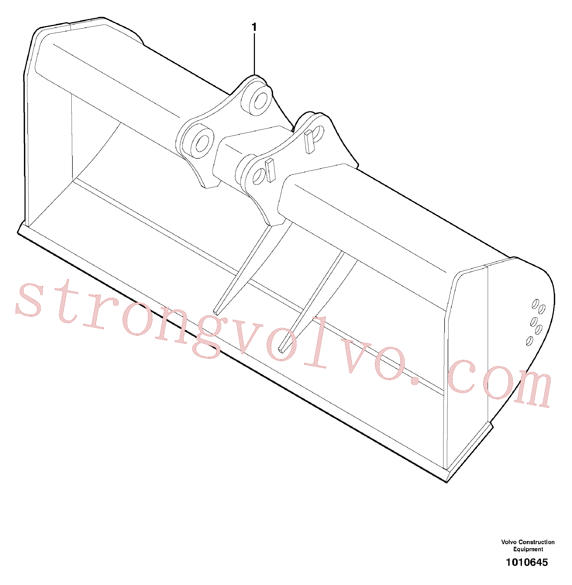 Volvo VOE11804592 Caçamba escav de valetas Volvo Acessórios para escavadeira