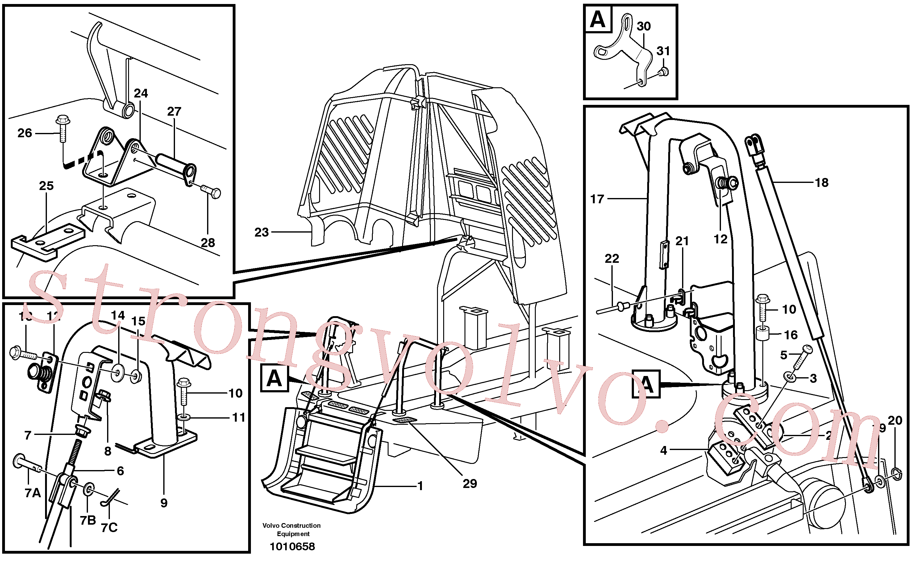 VOE907847 Volvo Capot do motor(1010658 Montagem)