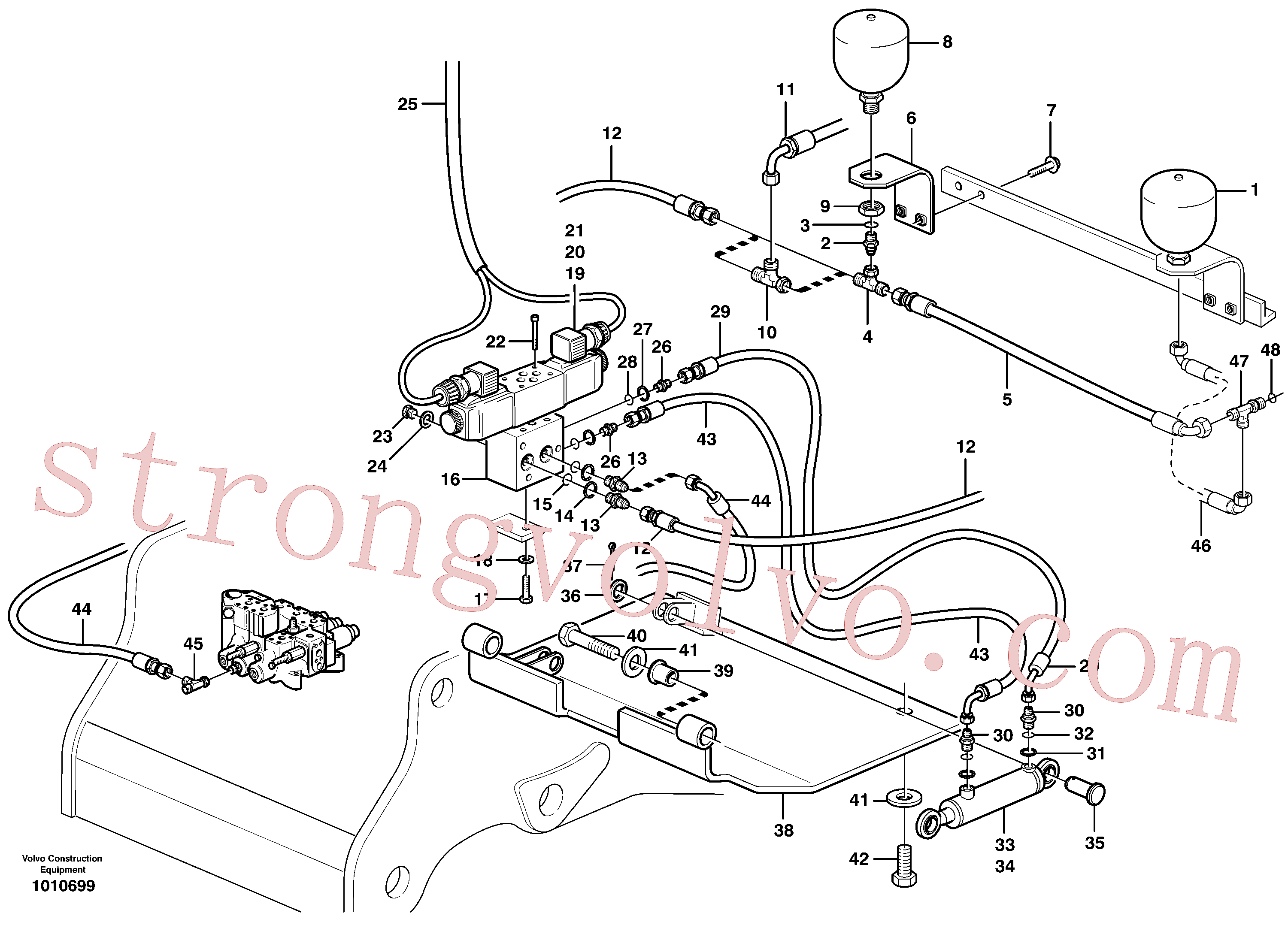 VOE955386 Volvo Resguardo inferior, dianteira.(1010699 Montagem)