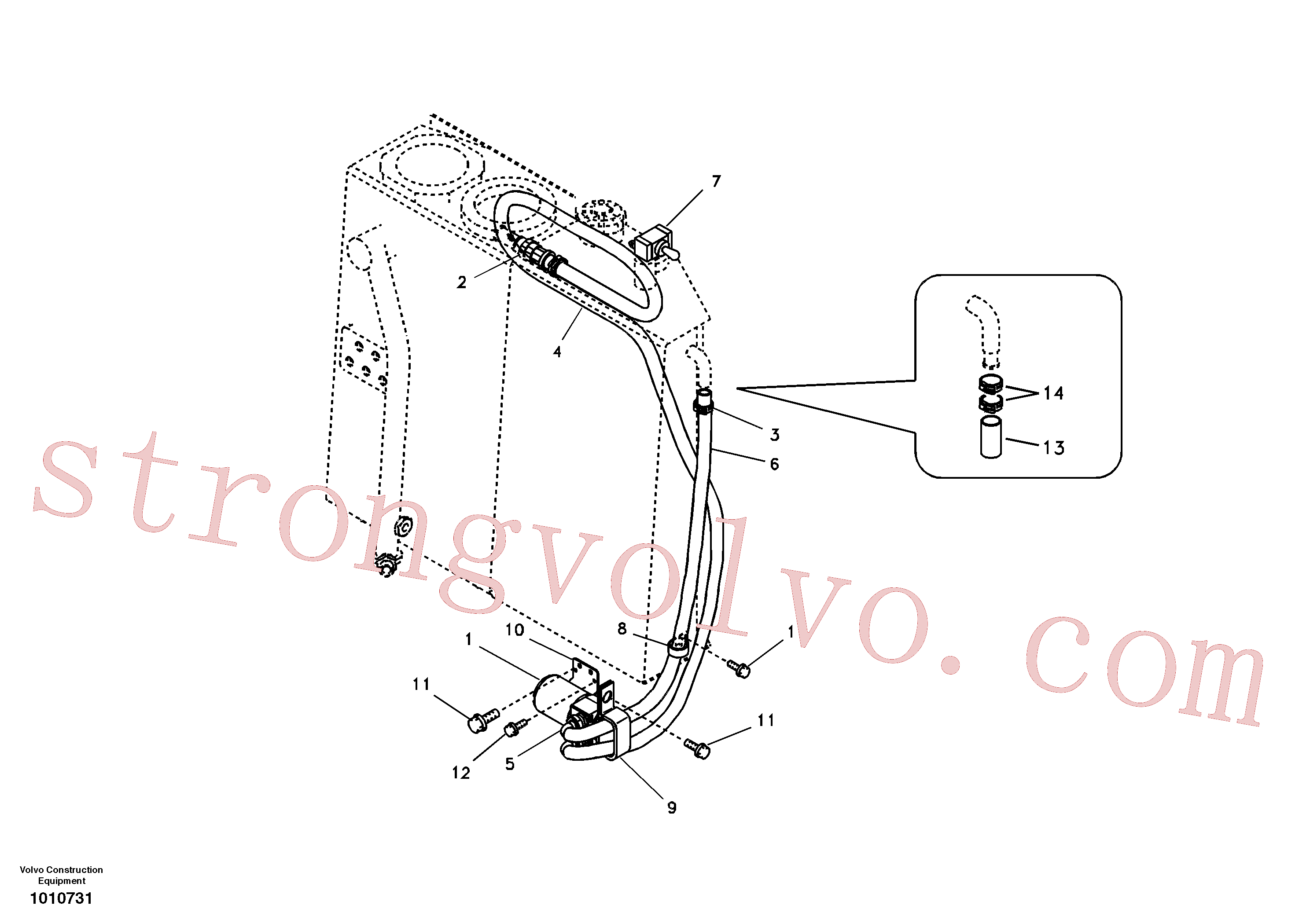 VOE14517754 Volvo Bomba de enchimento de combustível(1010731 Montagem)