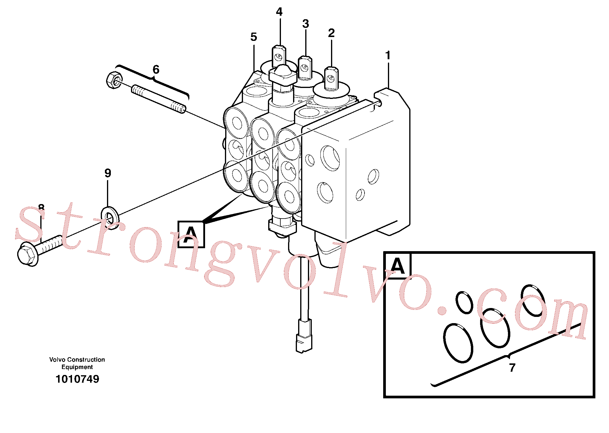 VOE11712895 Volvo Corpo de válvula(1010749 Montagem)
