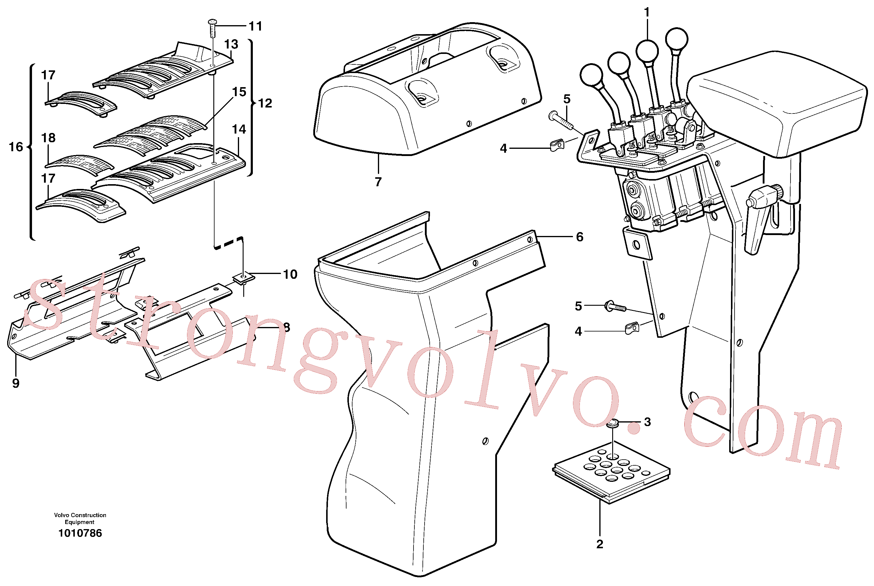 VOE13971544 Volvo Cobertura para válvulas servomotoras(1010786 Montagem)