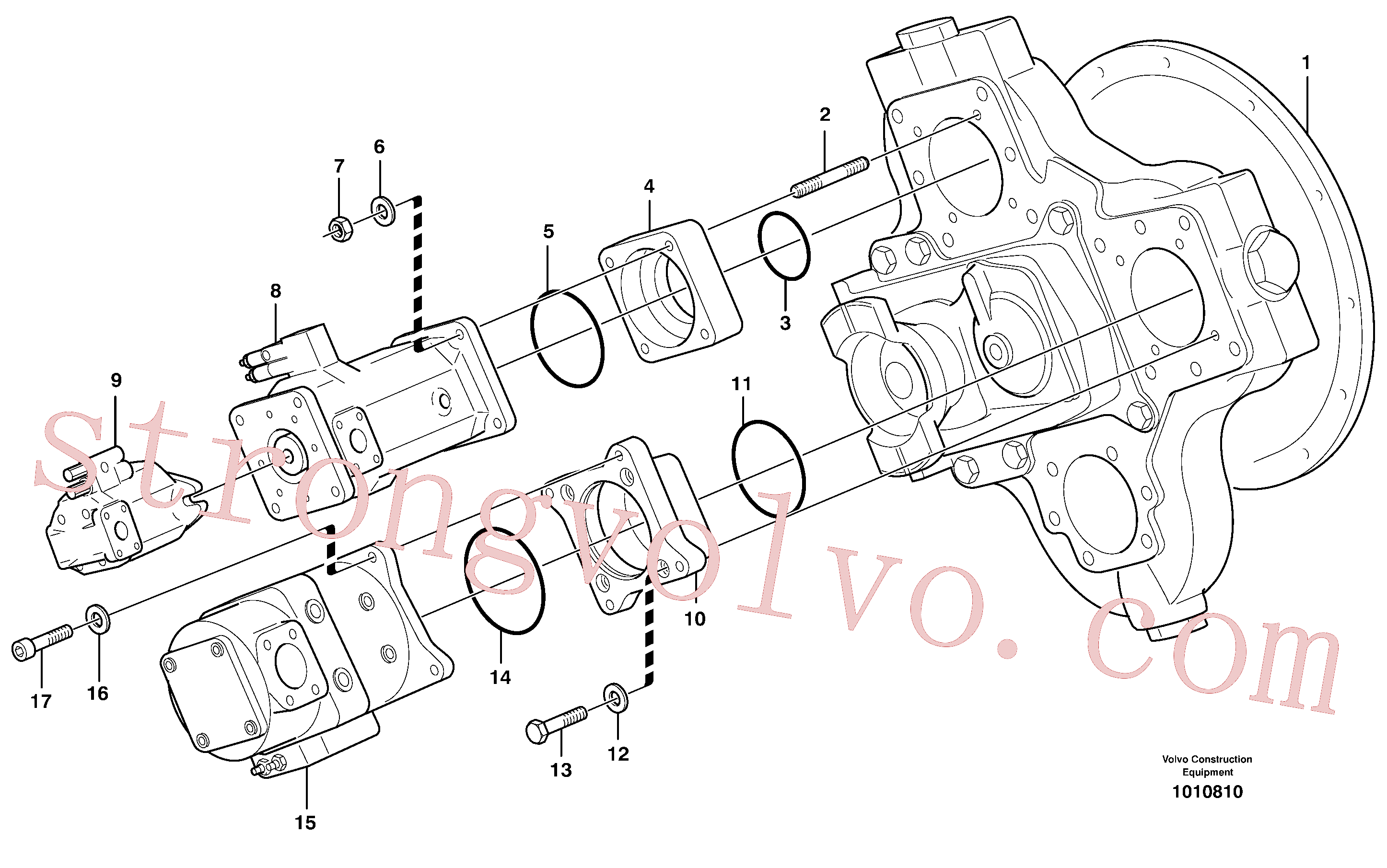 VOE925271 Volvo Bomba hidráulica com acessórios(1010810 Montagem)