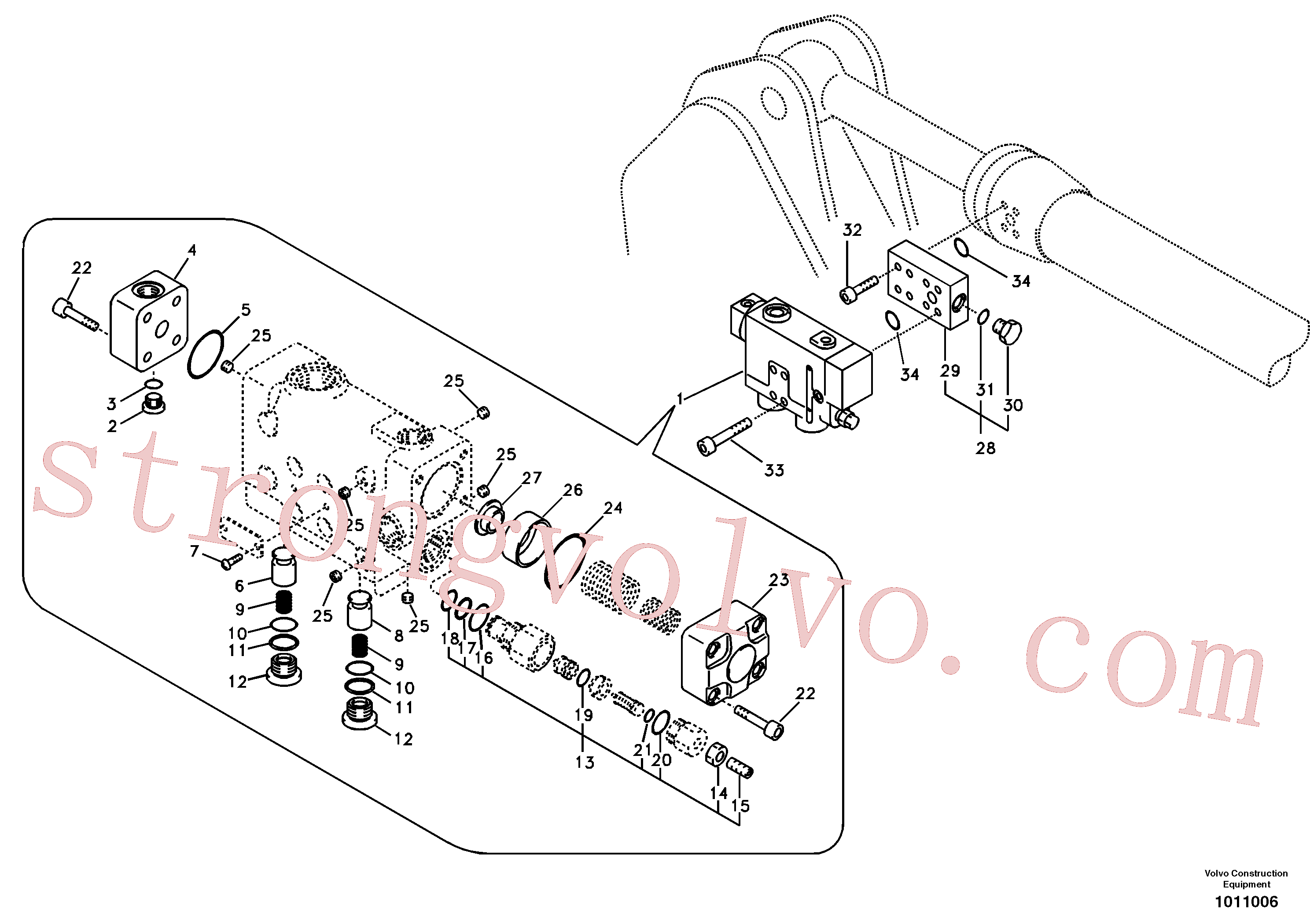 Volvo VOE14514622 Block Volvo Acessórios para escavadeira