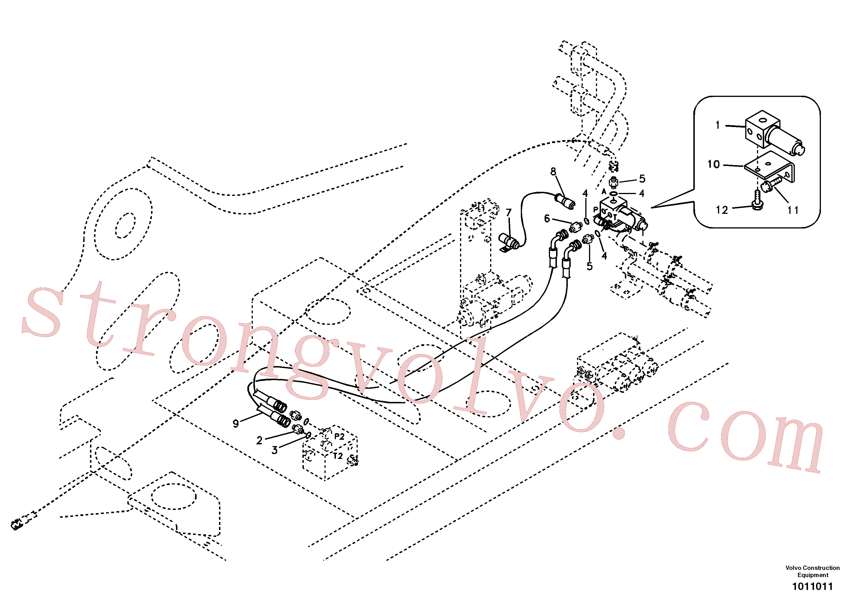 VOE14524911 Cable harness Volvo escavadeira